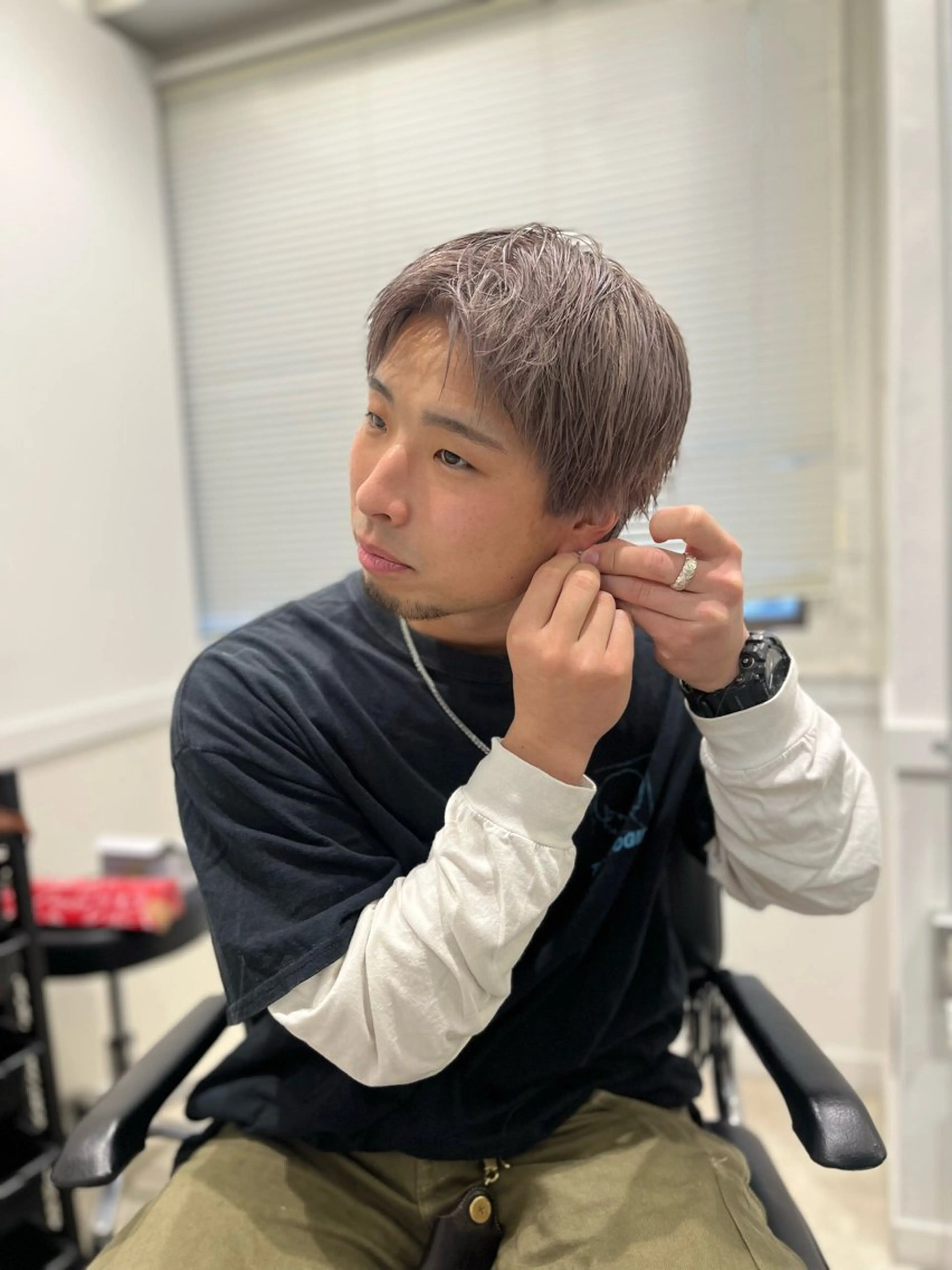 カラー メンズ メンズブリーチ ブリーチ 透明感カラー ダブルカラー 髪質改善 カット ヘアカラー トリートメント ヘッドスパ Go   Today シェアサロン　横浜店所属・【ただの天才 🎨】のヘアスタイル