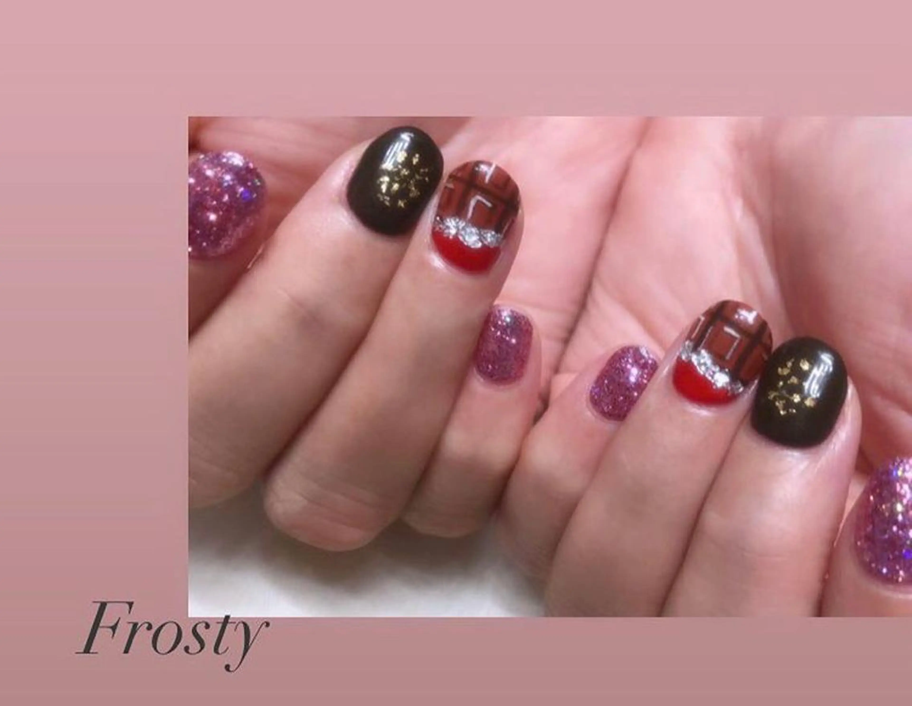 ネイル 持ち込み バレンタイン Mys. 松本結衣のネイルデザイン