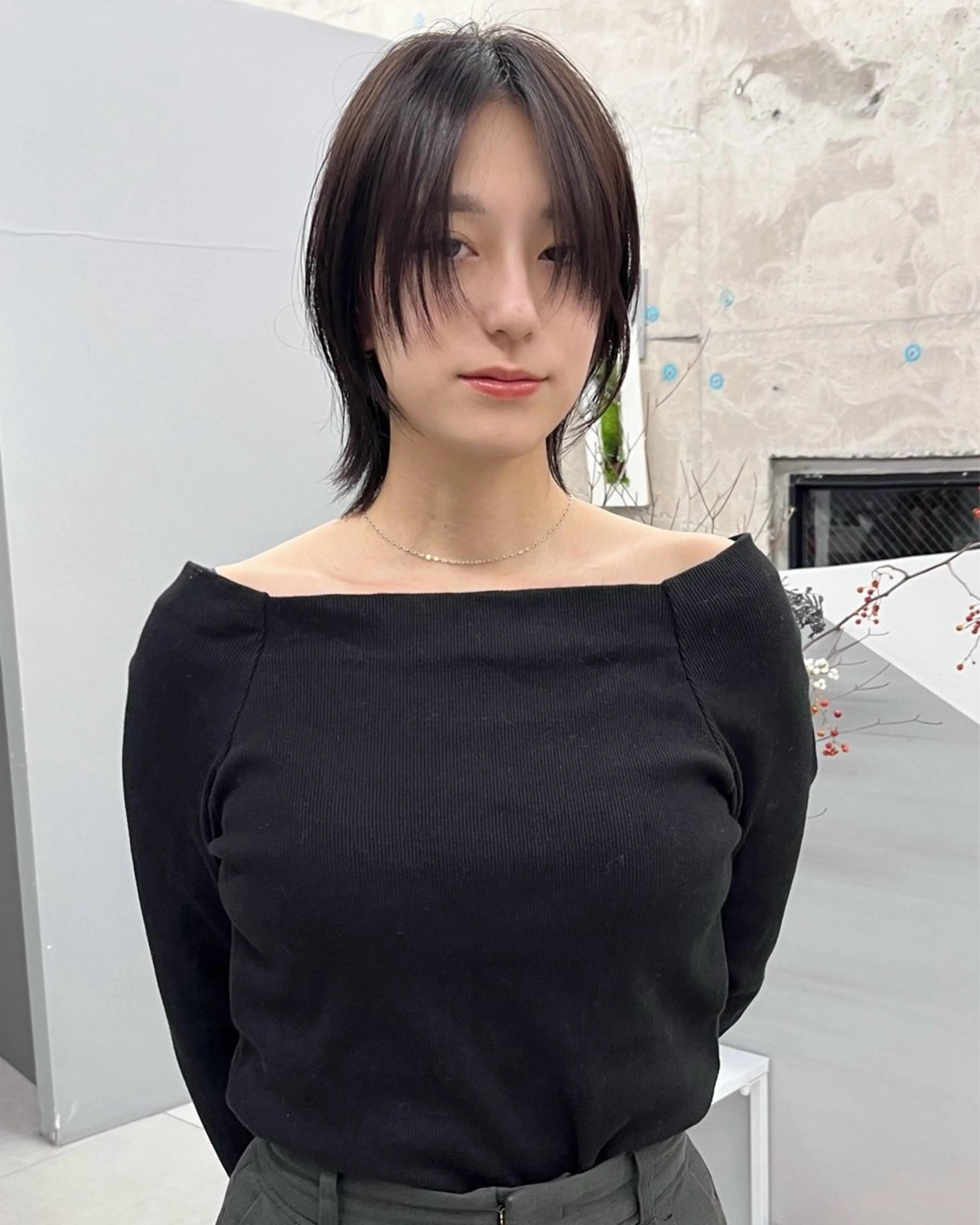 カット+透明感カラー+髪質改善トリートメント✨【カラーをしても髪が綺麗でいたい人に！】の写真