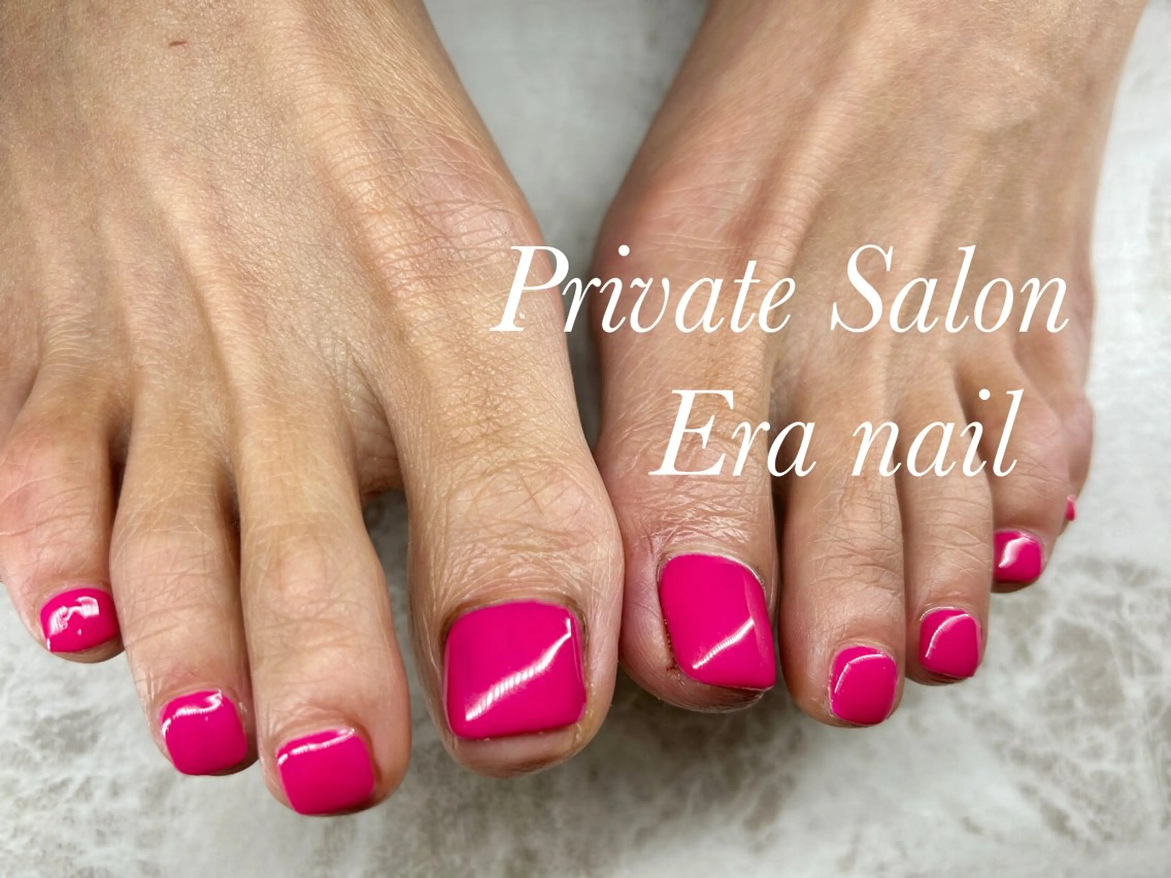 ネイル フットネイル ワンカラーネイル フットネイル Era nailのネイルデザイン