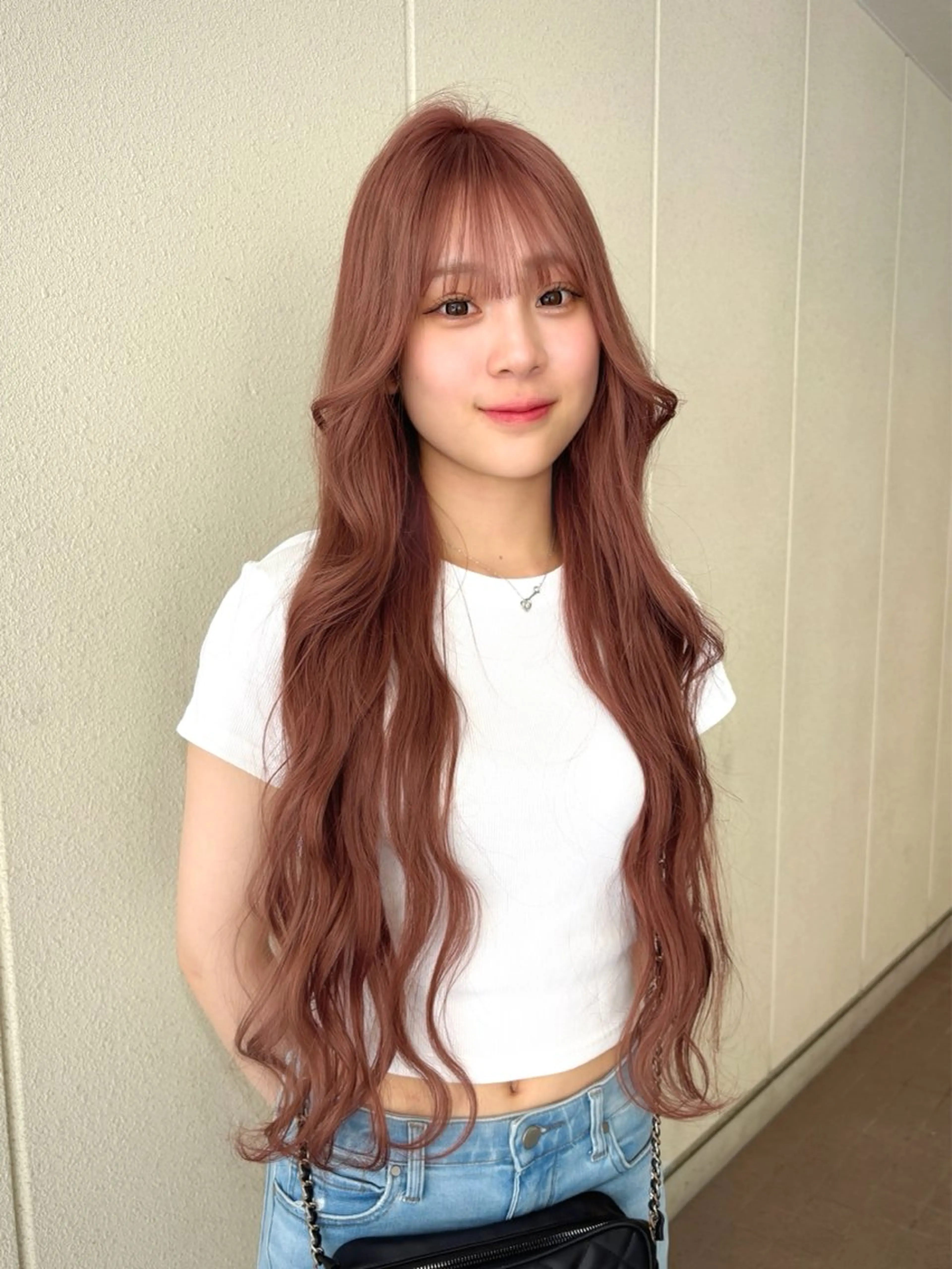 ロング カラー ヘアカラー トリートメント ハイトーン/ウルフ/ レイヤー/Asukaのヘアスタイル
