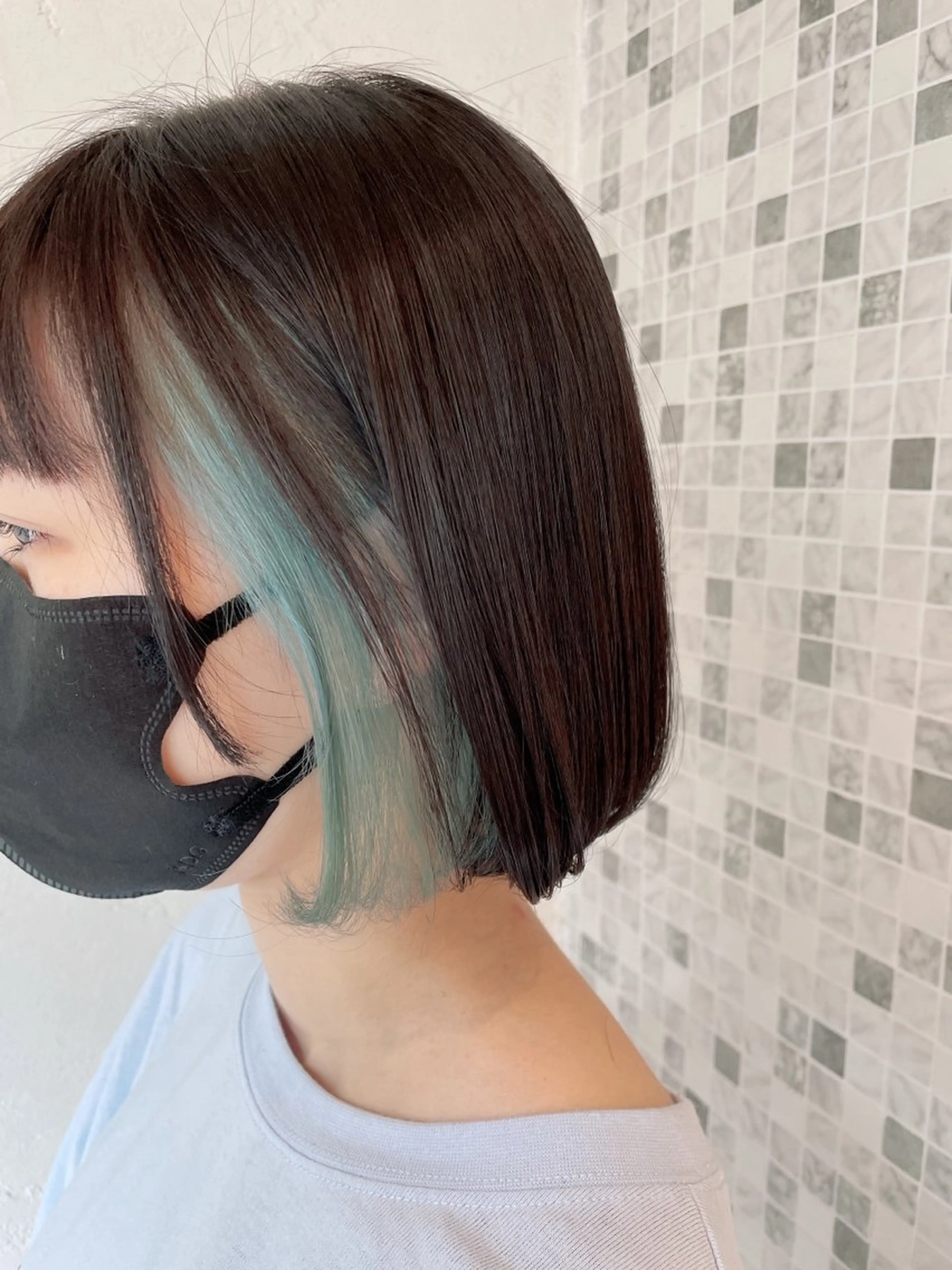 ショート ヘアカラー 髪質改善艶髪✂︎小寺 透明感カラーのヘアスタイル