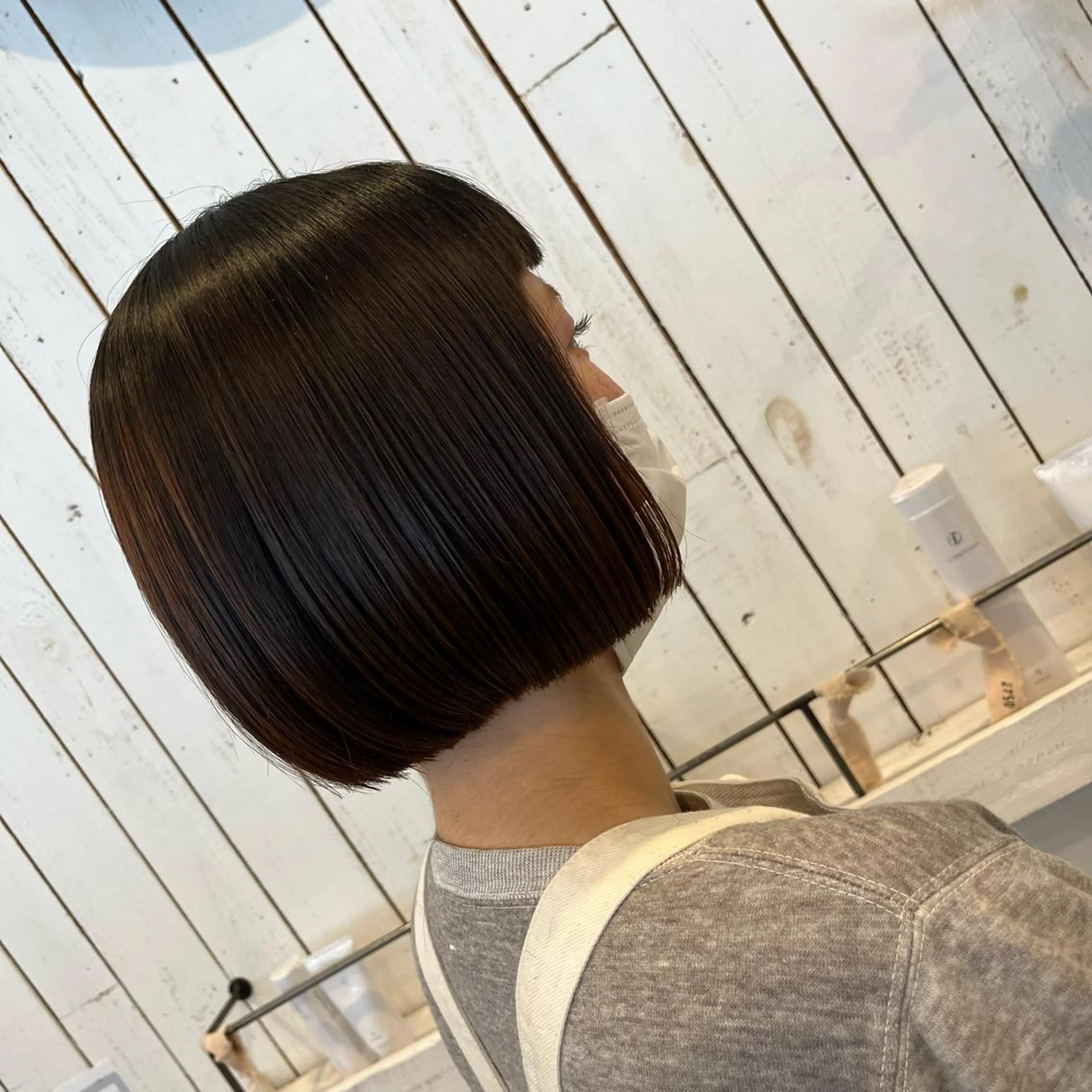 ミディアム ボブ 松本 玲菜のヘアスタイル