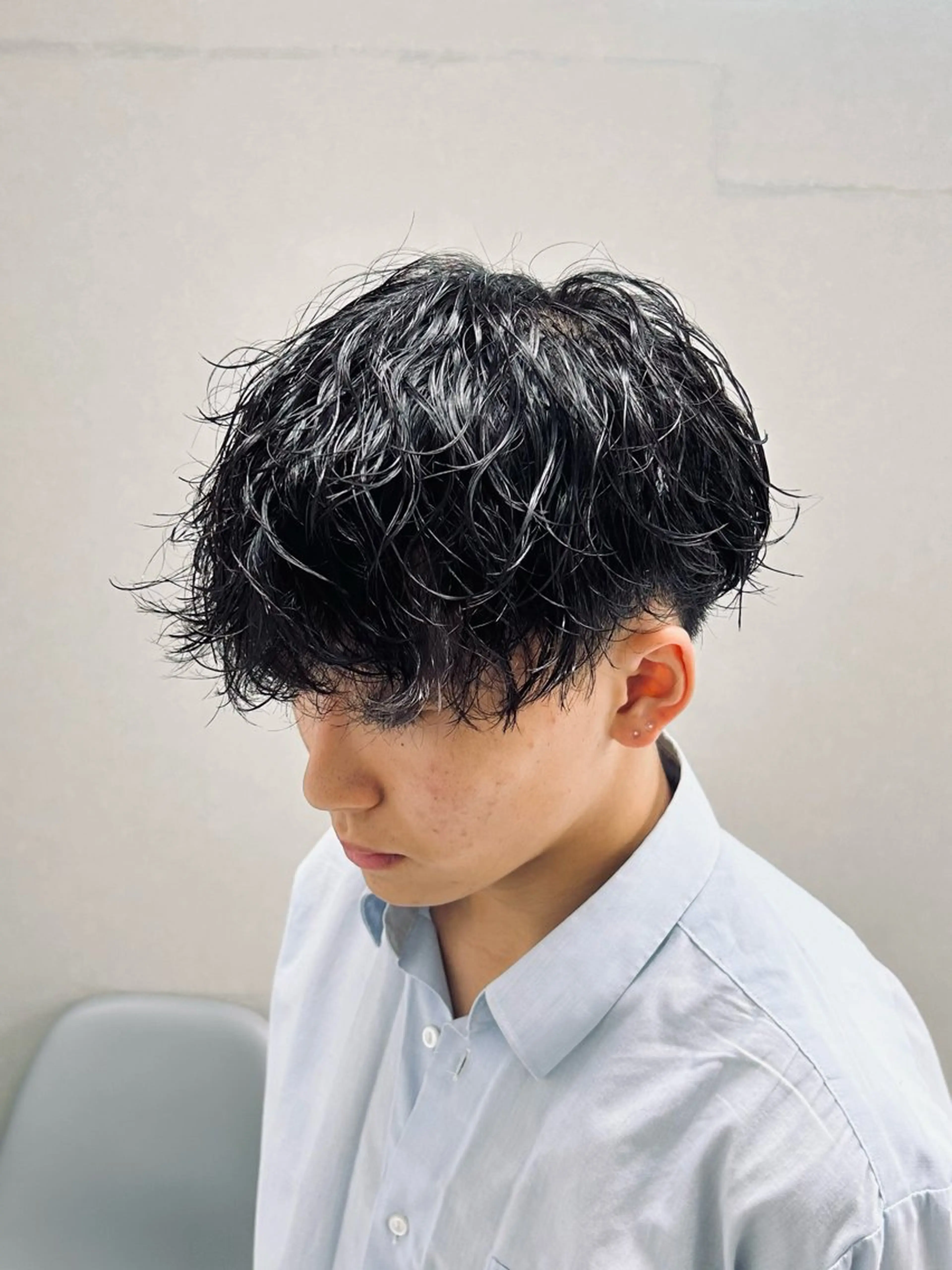 ミディアム パーマ メンズ 🏁メンズパーマ/ RYOYAのヘアスタイル