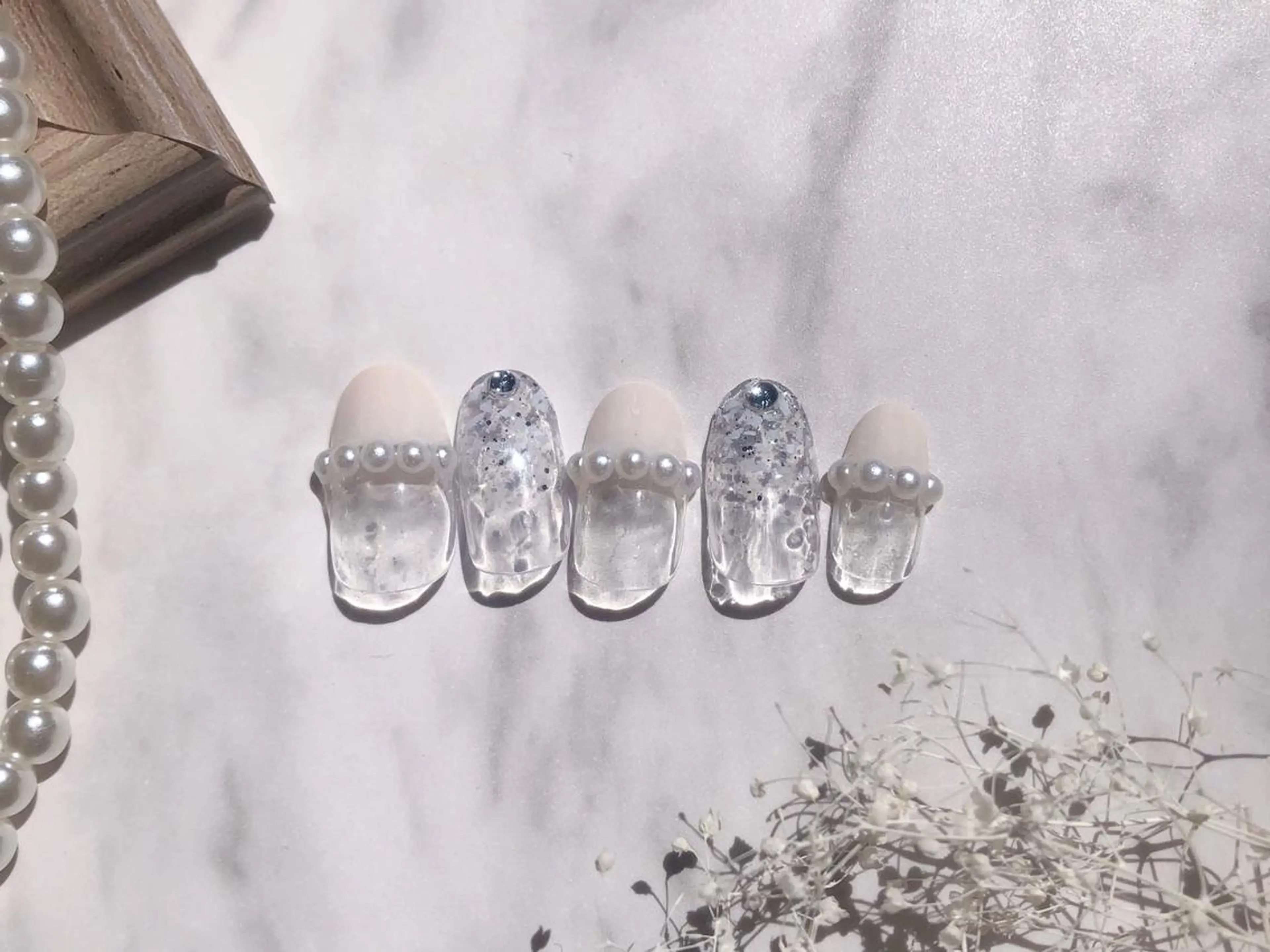 ネイル ハンドネイル ネイルPetit Ribbonのネイルデザイン