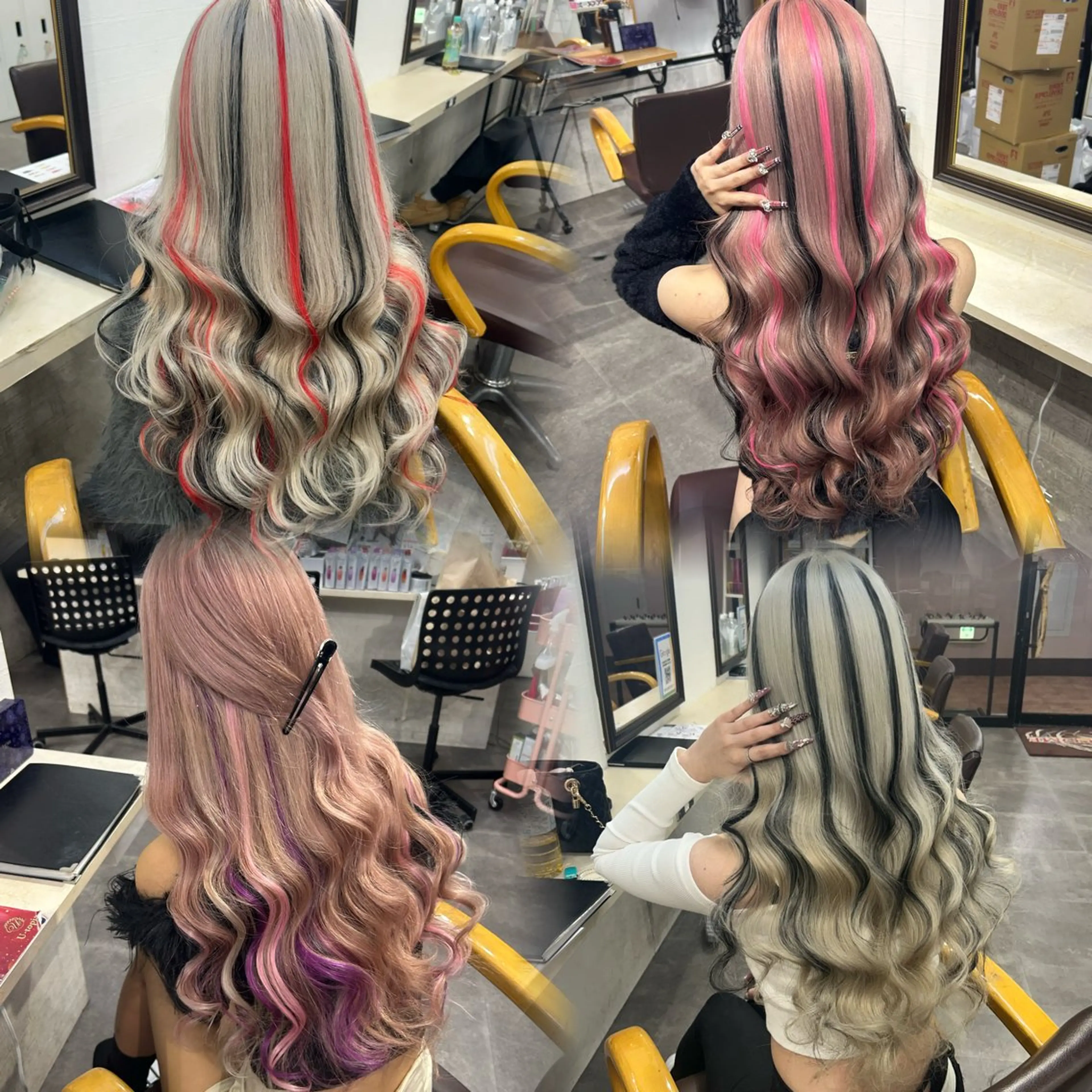 ロング ヘアカラー エクステ 🌸U-topia 🌸伊藤穂乃花🌸のヘアスタイル