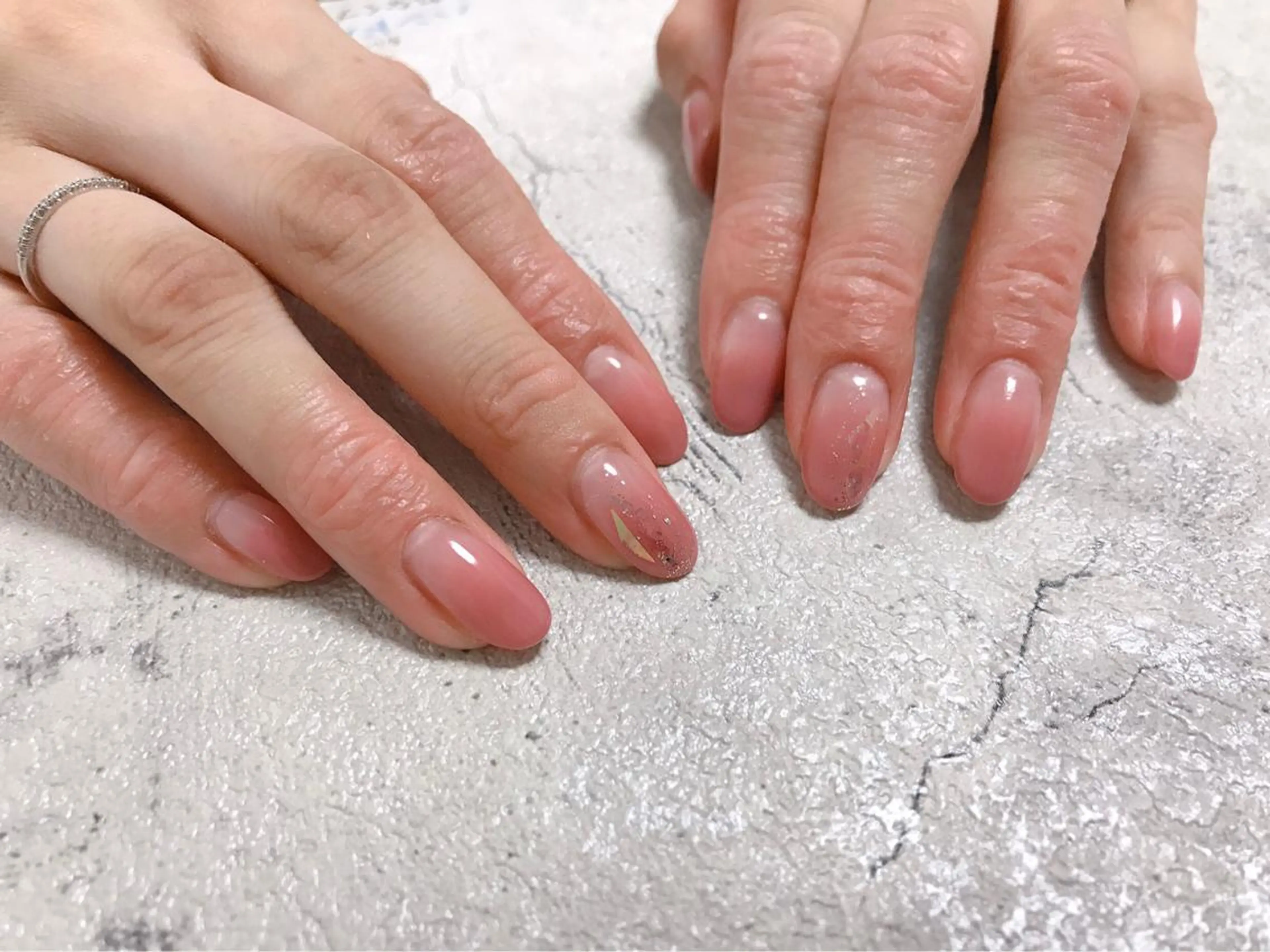 ネイル オーロラネイル キラキラネイル ハンドネイル Mogu nail 二子玉川のネイルデザイン