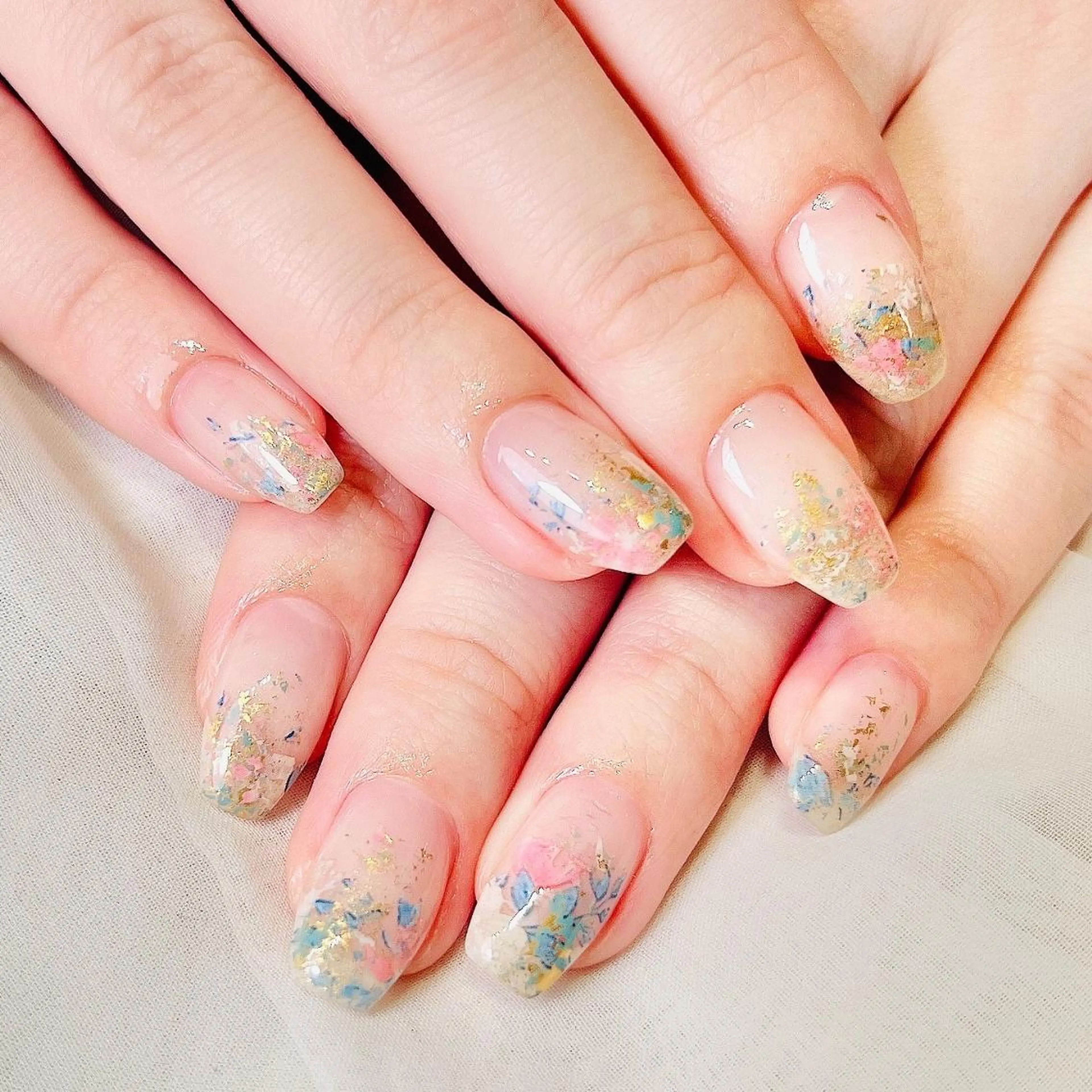 ネイル アートネイル クリアネイル シンプルネイル Salute本店 🦋仲原里佳のネイルデザイン