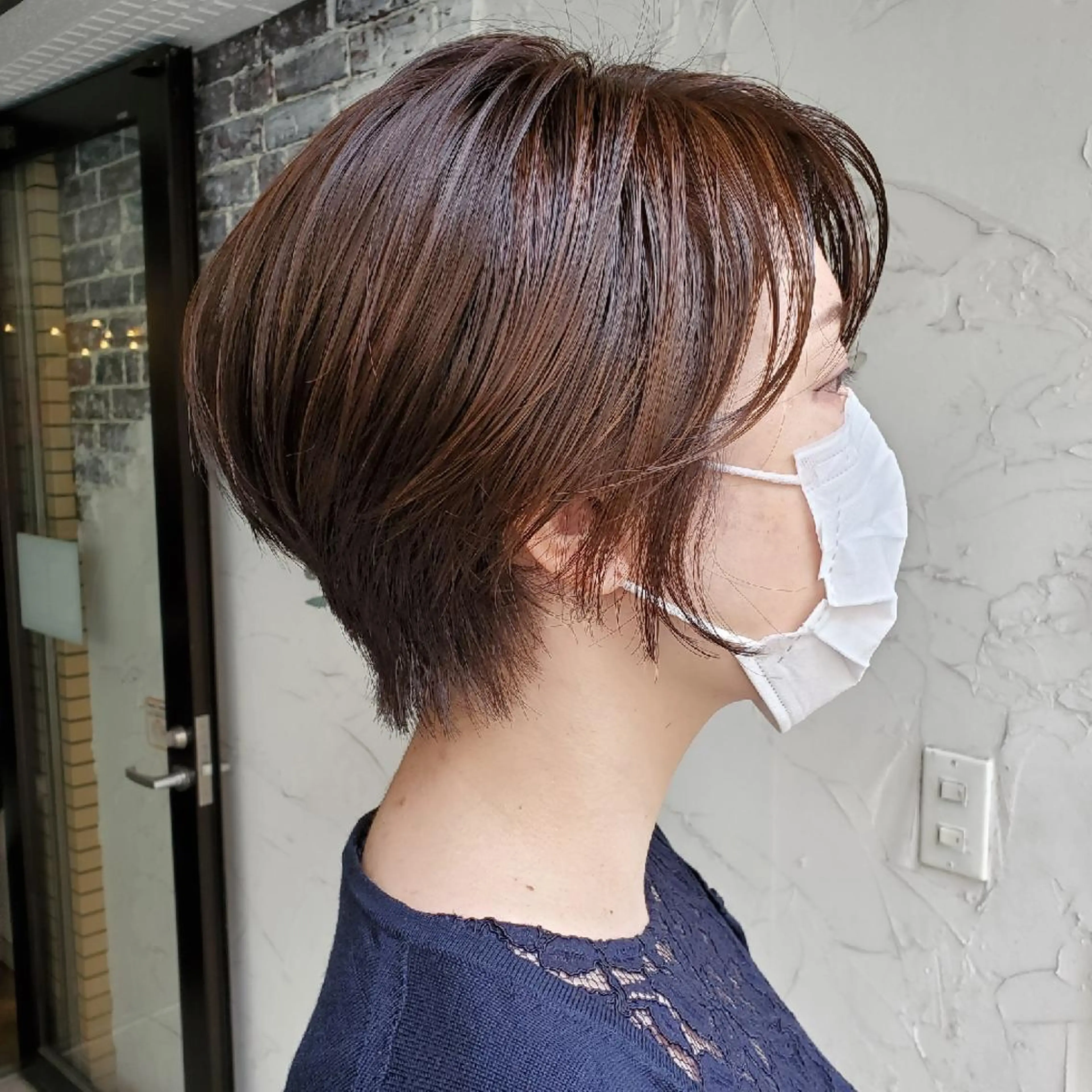 ショート カラー カット ヘアカラー トリートメント フリーランス所属・韓国ヘア レイヤー くびれヘアMATSUのヘアスタイル