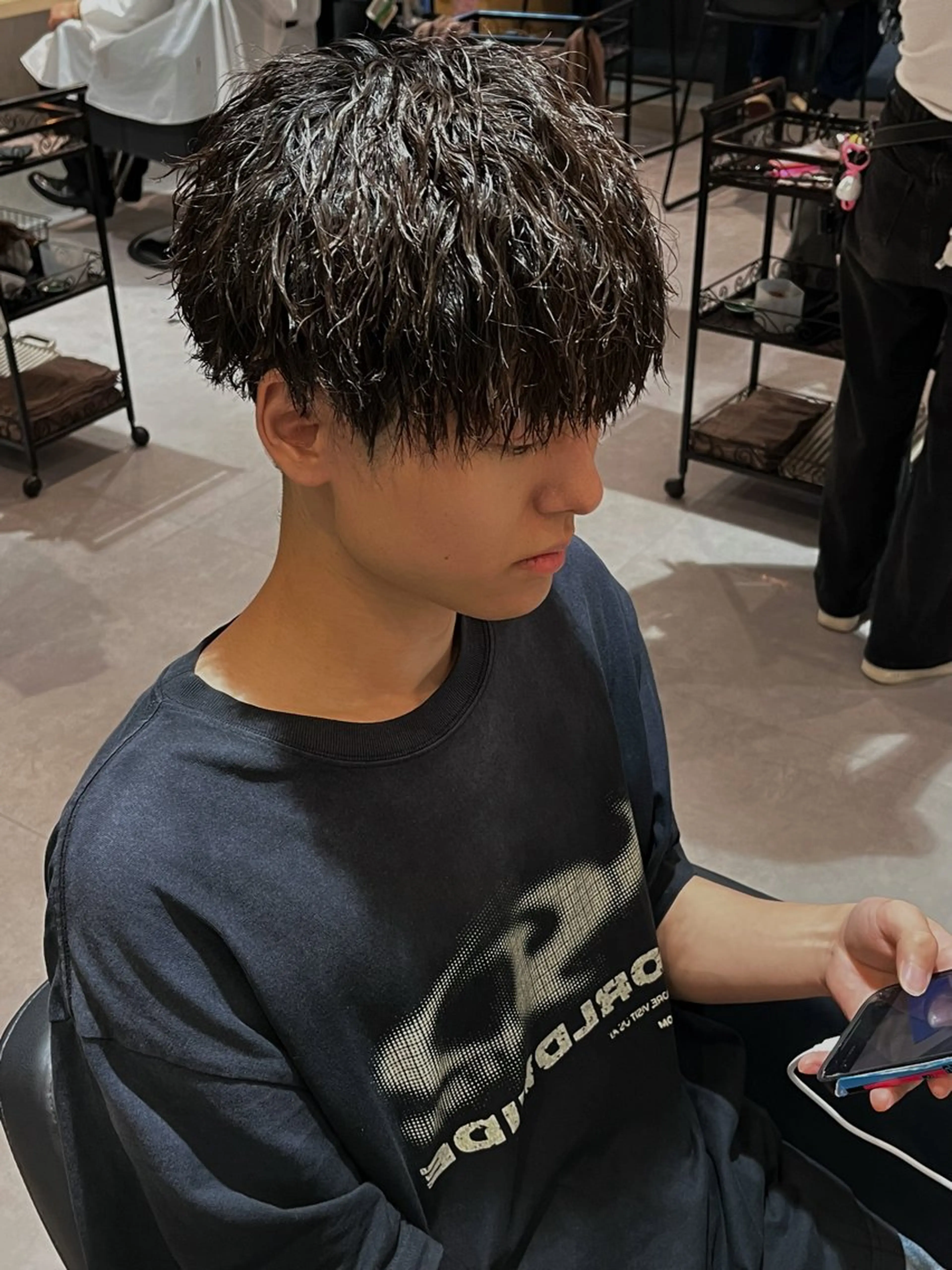 ショート パーマ メンズ Bond Story white所属・【メンズ特化】 メンズパーマ/雄斗のヘアスタイル