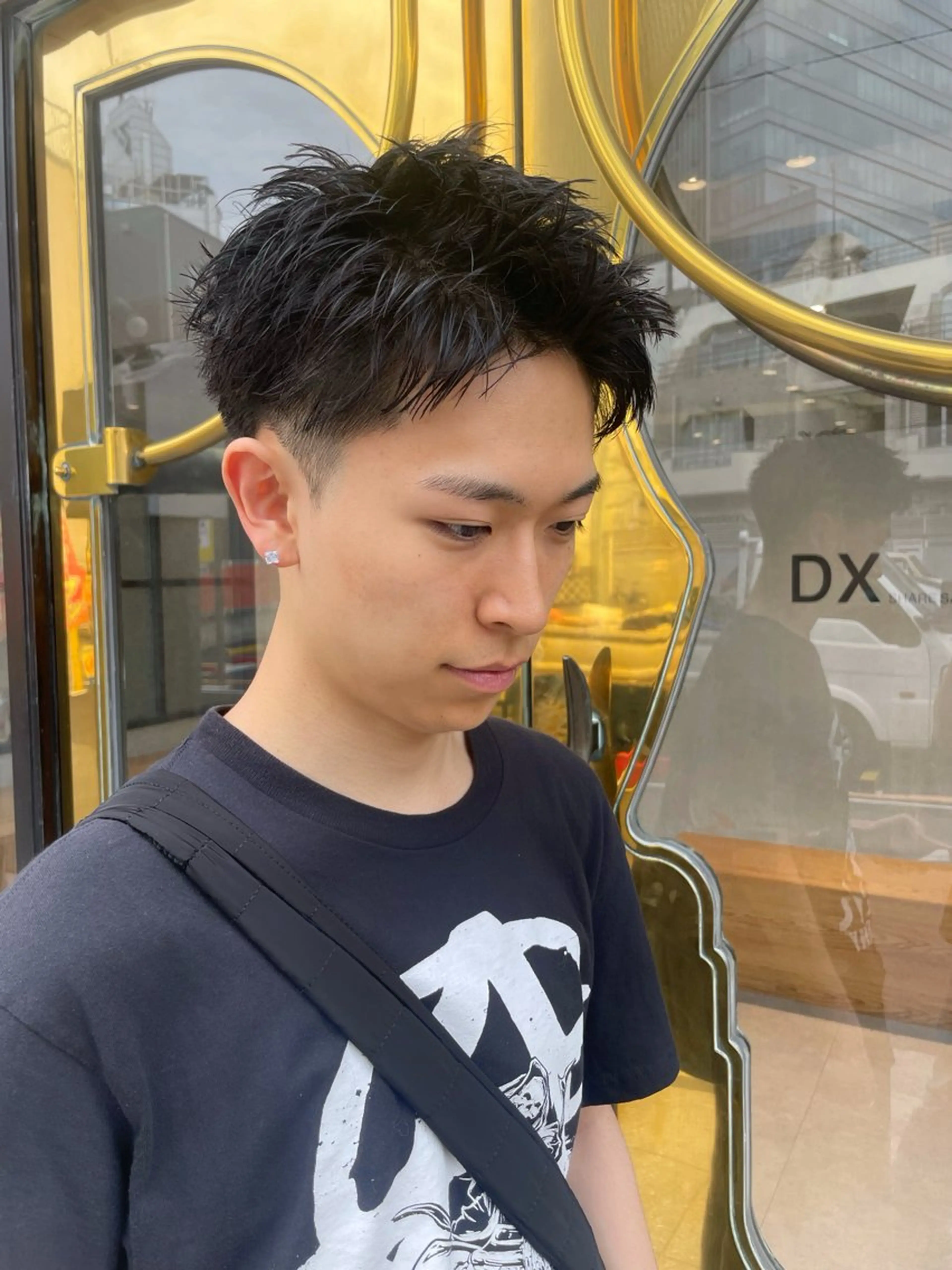 ショート パーマ メンズ カット パーマ メンズNO.1口コミ 高評価🟡三澤拓海✅のヘアスタイル