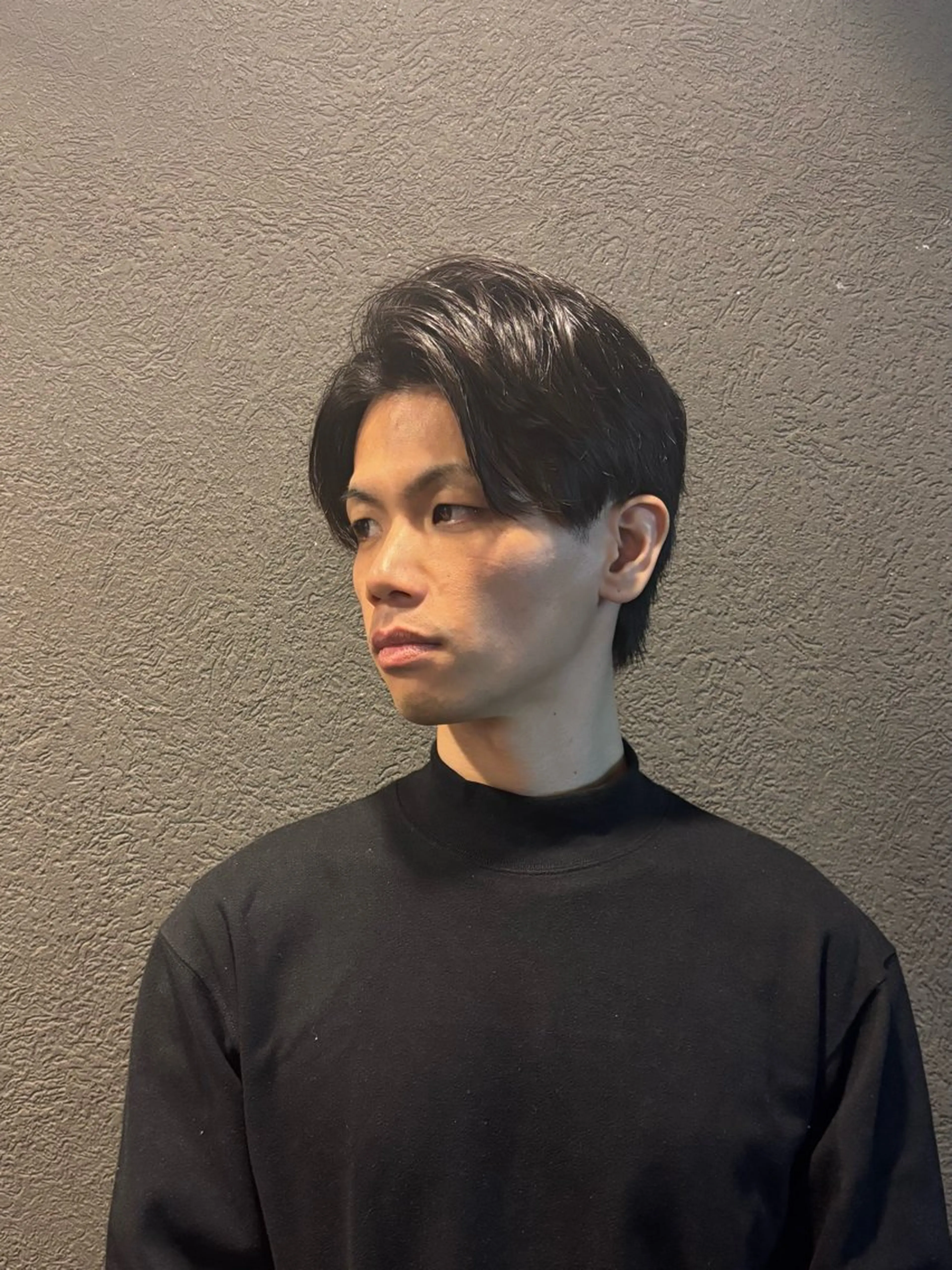 ミディアム メンズ ビジネス センターパート SPA&CARE YASUMURA所属・【YASUMURA】 髙井　透馬のヘアスタイル