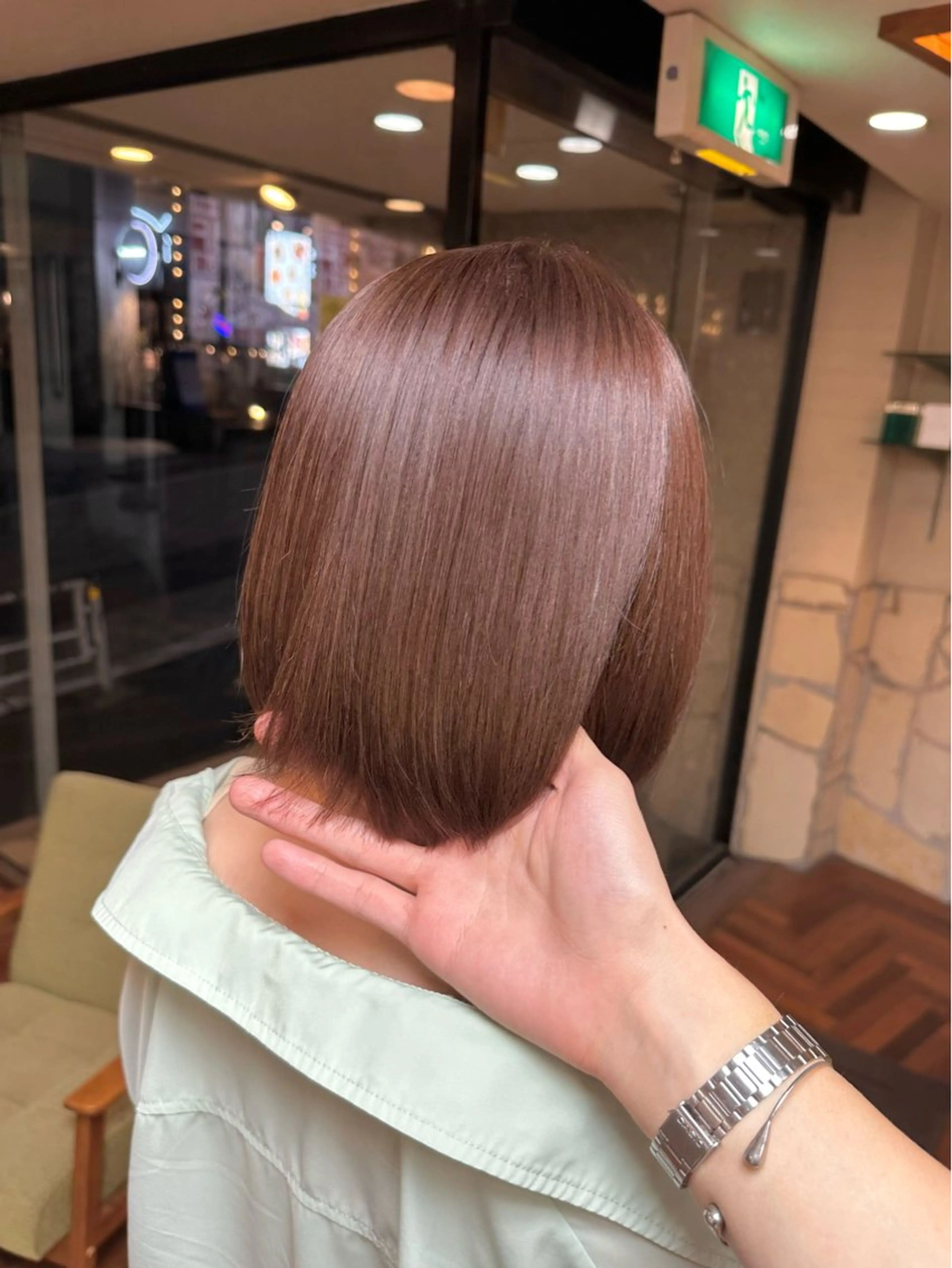 ショート カラー ブリーチ ブラウンカラー ブリーチなしカラー ヘアカラー トリートメント LUMO所属・矢野 晃平のヘアスタイル