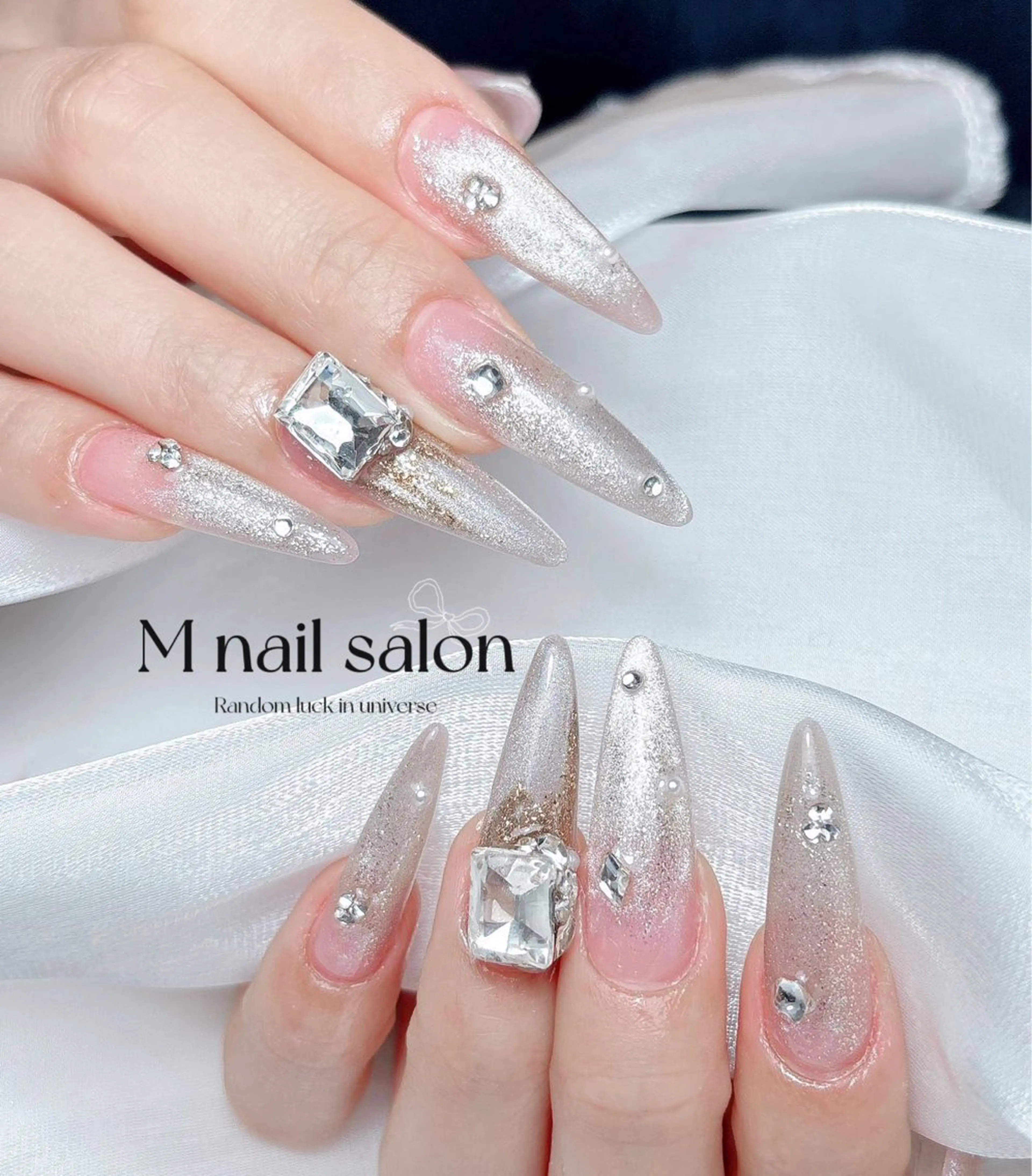 ネイル ハンドネイル M🌷nail 長さだし専門店のネイルデザイン