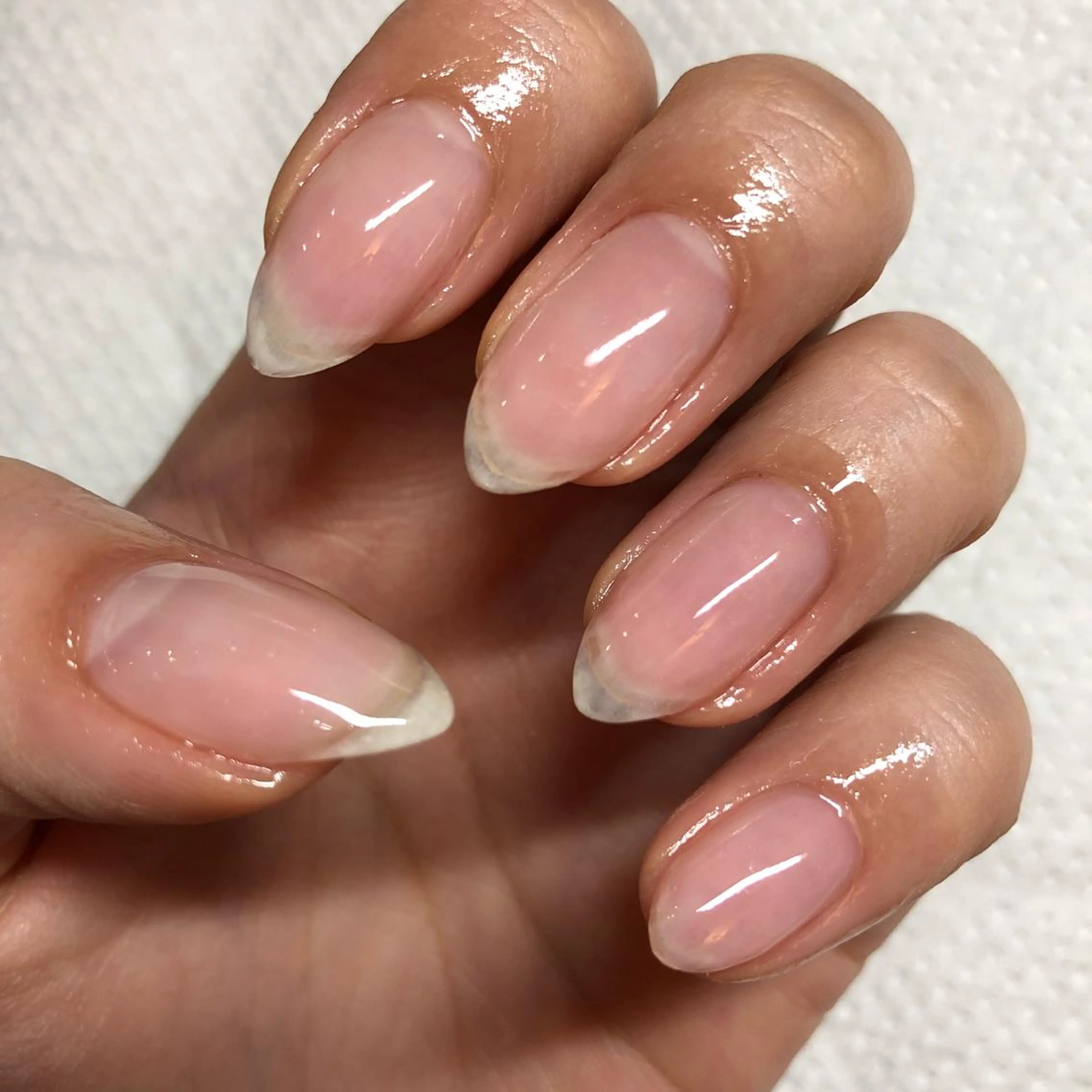 ネイル クリアネイル ジェルネイル ワンカラーネイル J terrace Nailのネイルデザイン