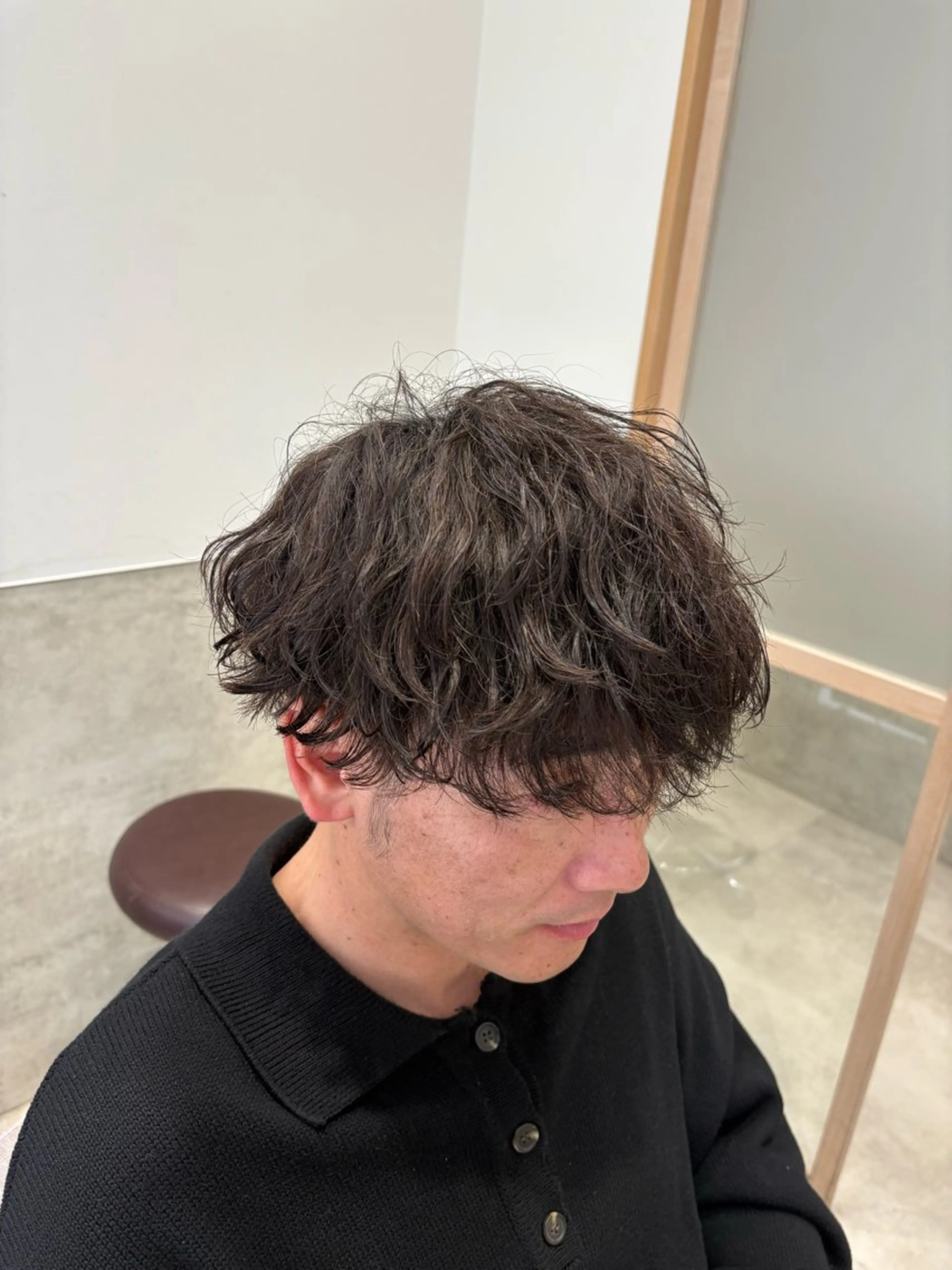 パーマ メンズ メンズパーマ 波巻きパーマ カット パーマ GO TODAY シェアサロン 名古屋パルコ所属・仲地 大地のヘアスタイル