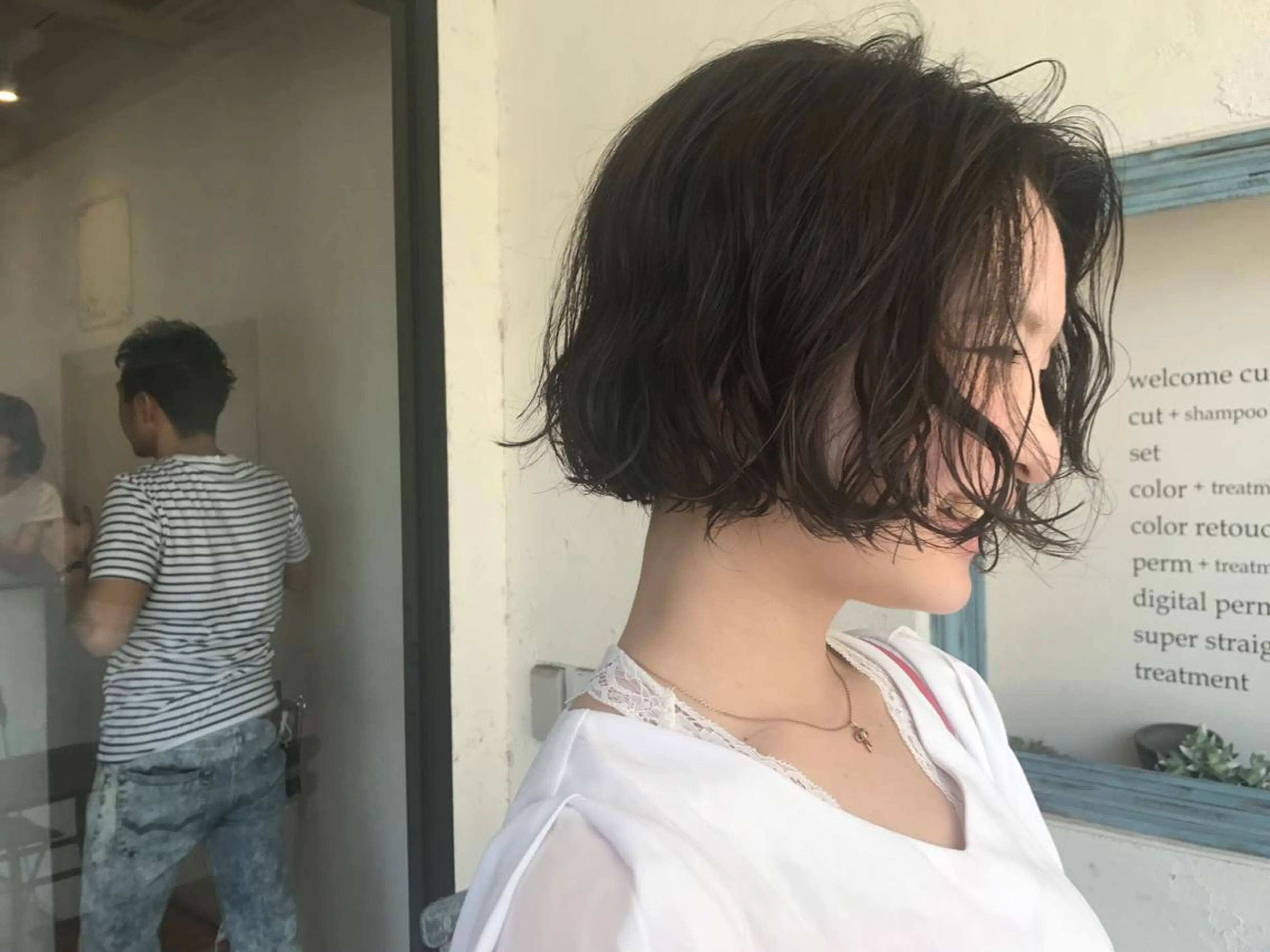 ミディアム パーマ ミディアムパーマ 上品な透明感カラー/ 表参道/MIKUのヘアスタイル