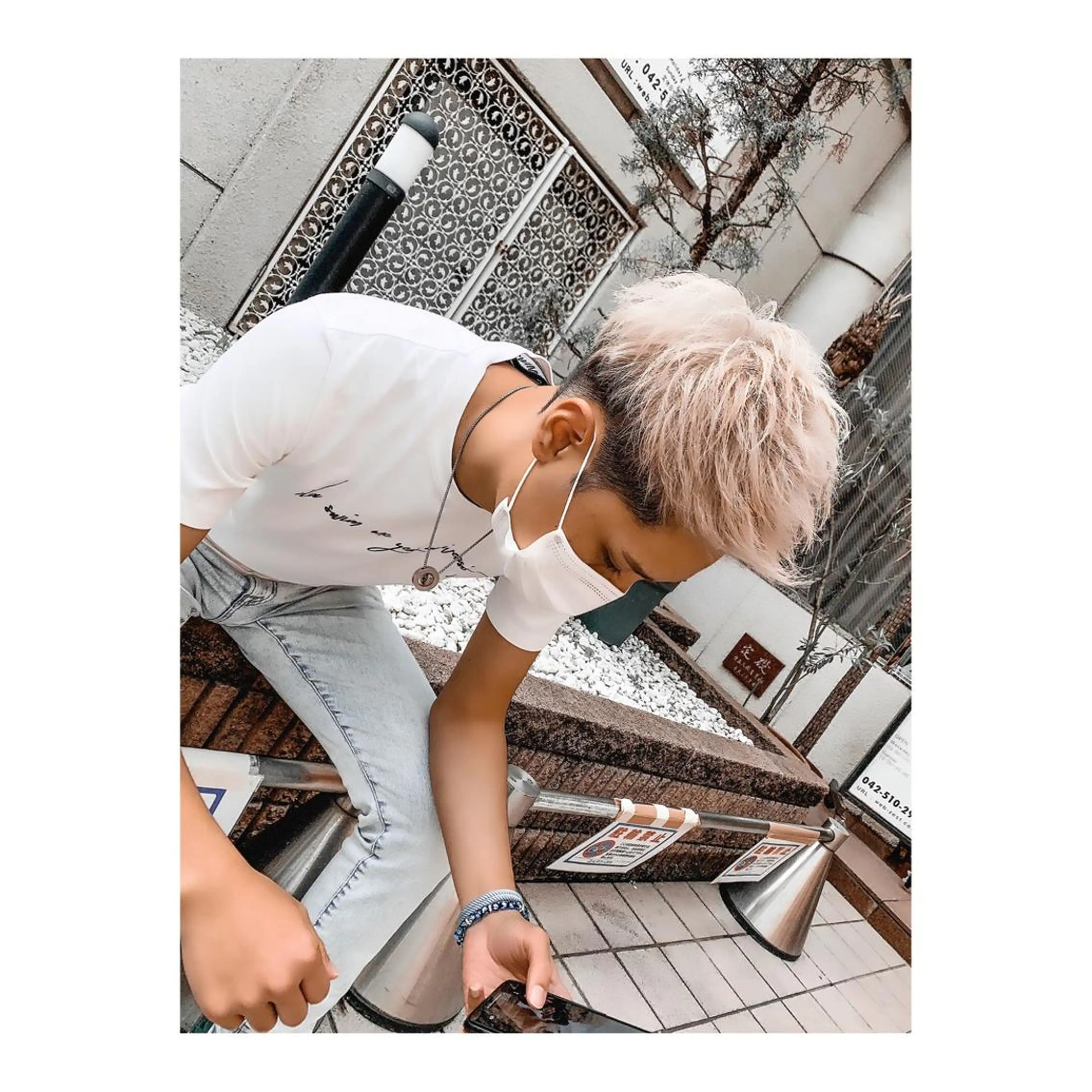 ショート カラー ヘアアレンジ メンズ ange☞ soutaのヘアスタイル