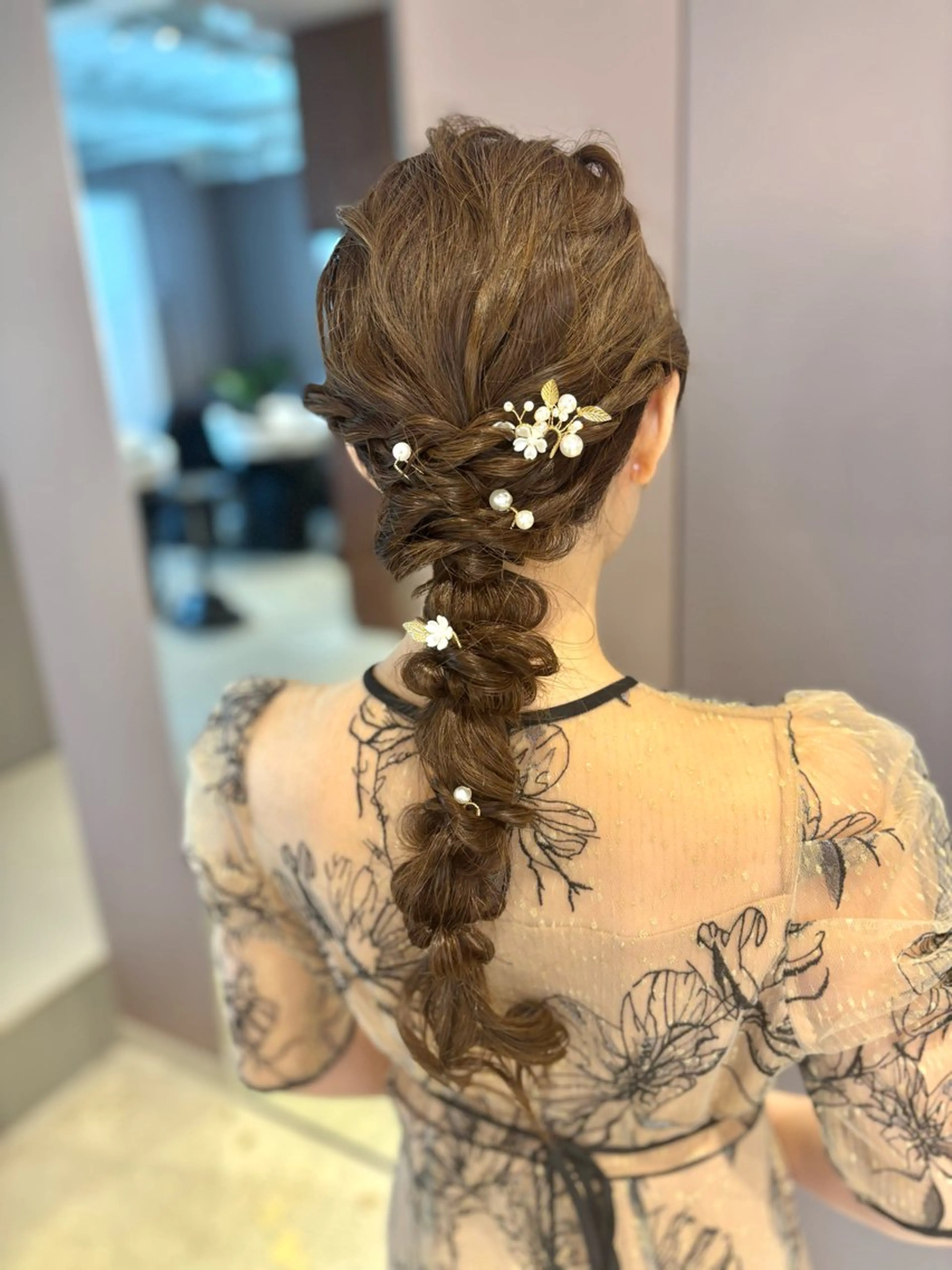 ロング ヘアアレンジ ヘアセット Iris by artina 武蔵小杉店【イリス バイ アルティナ】所属・レイヤーカット/ボブ /nene🍥⋆*のヘアスタイル