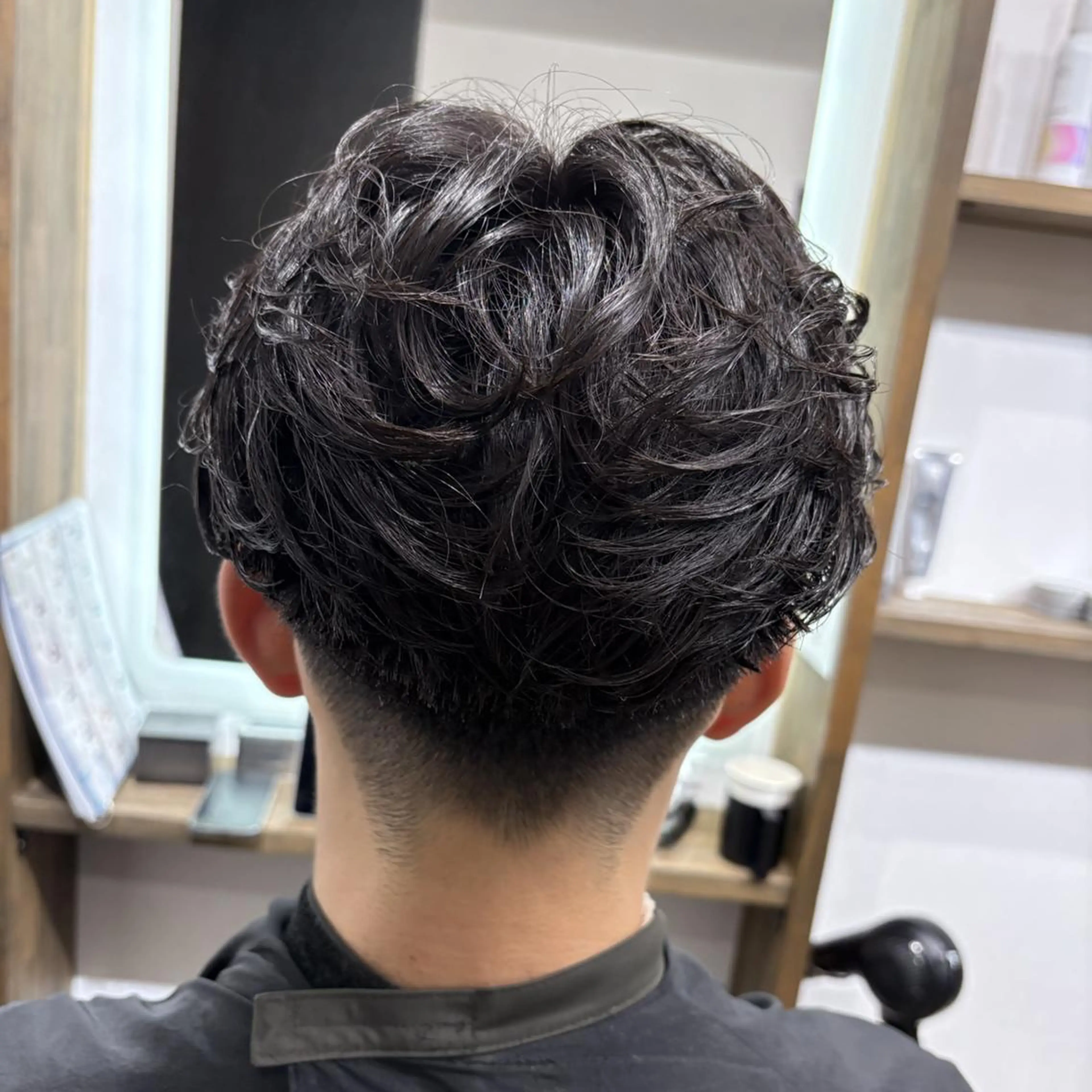 メンズ パーマ フェザーパーマ メンズパーマ カット パーマ 名駅Private Salon　Noaのヘアスタイル