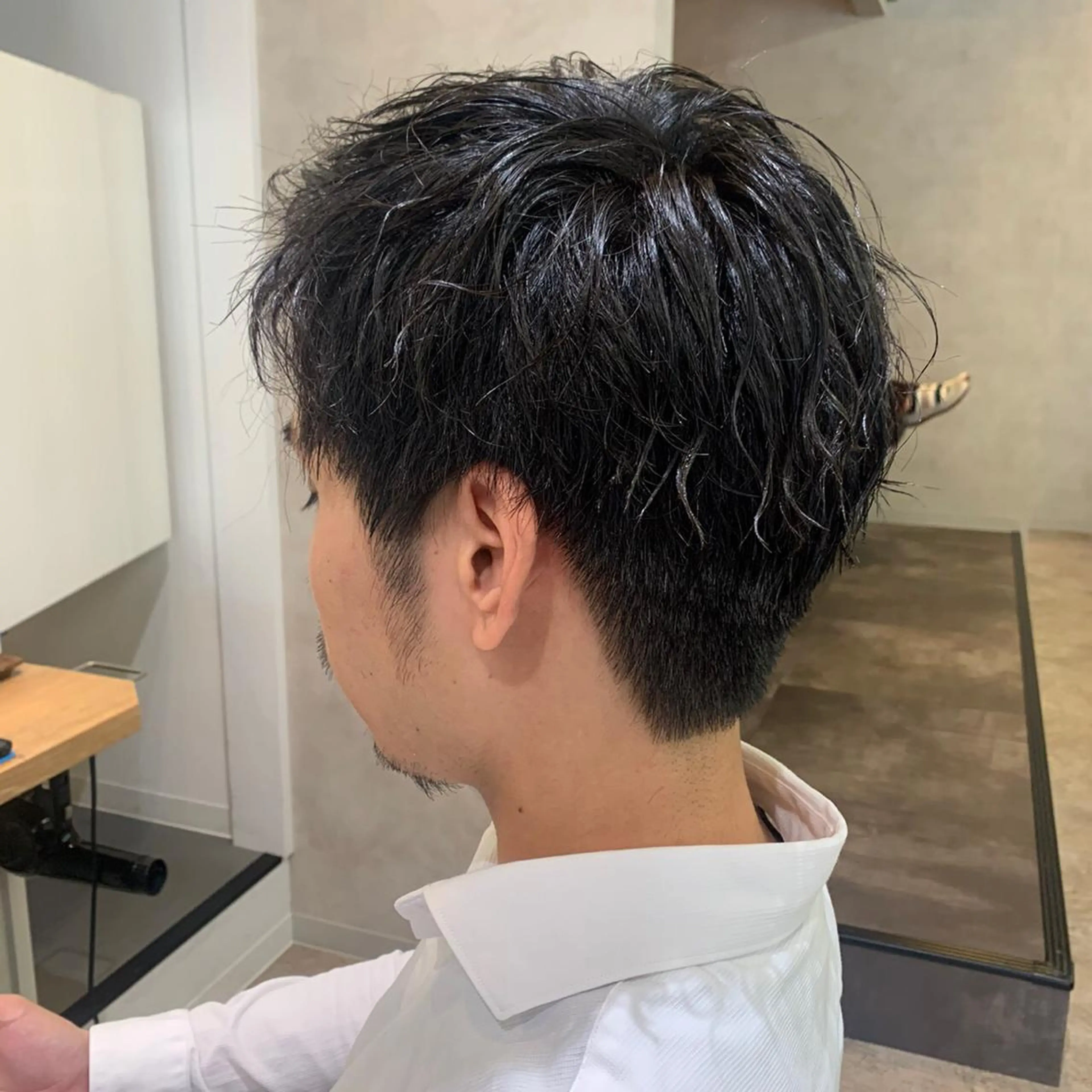 パーマ メンズ 齋藤 真由のヘアスタイル