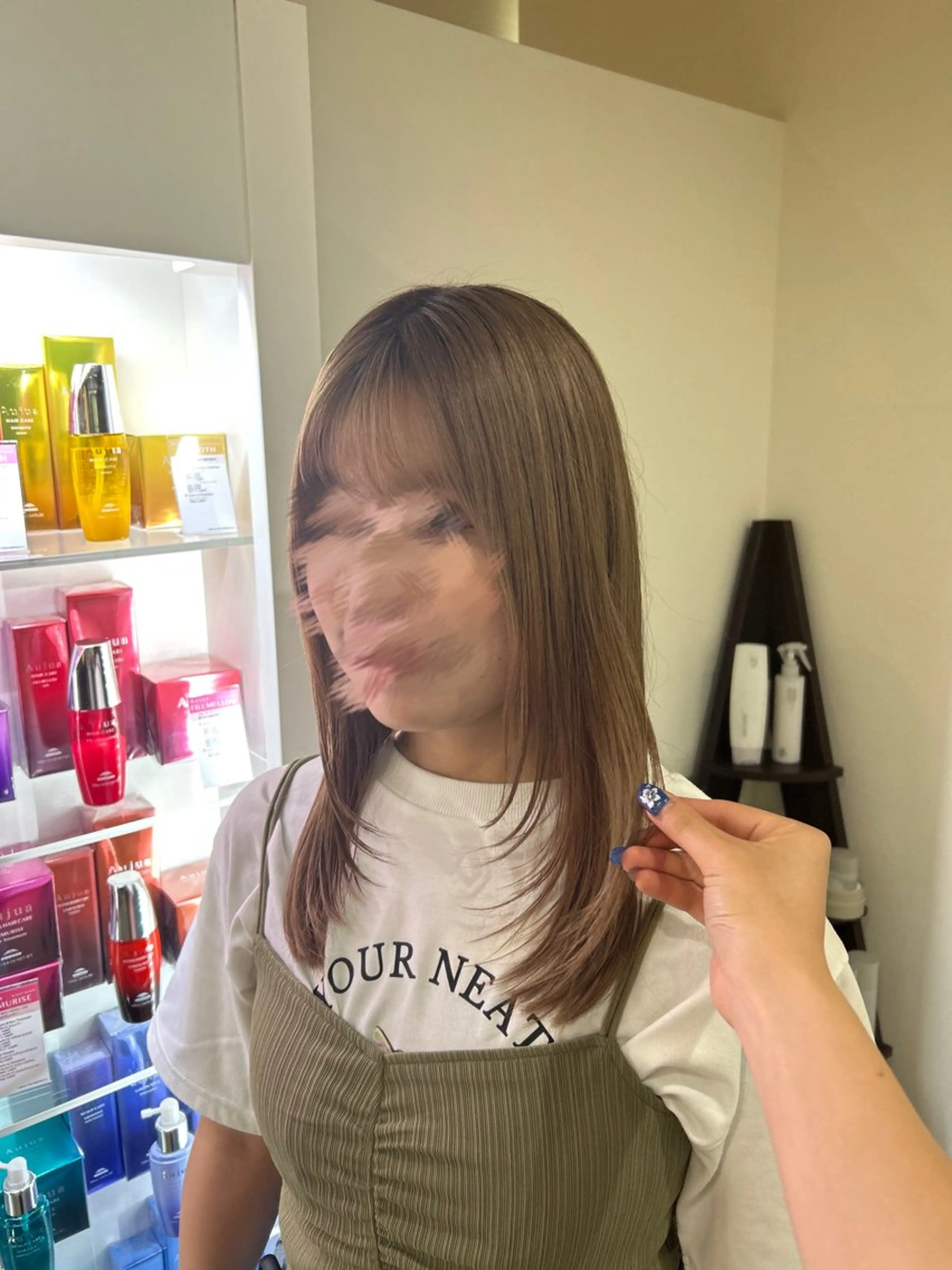 ロング カラー オレンジ 坂本奈都美 🎀のヘアスタイル