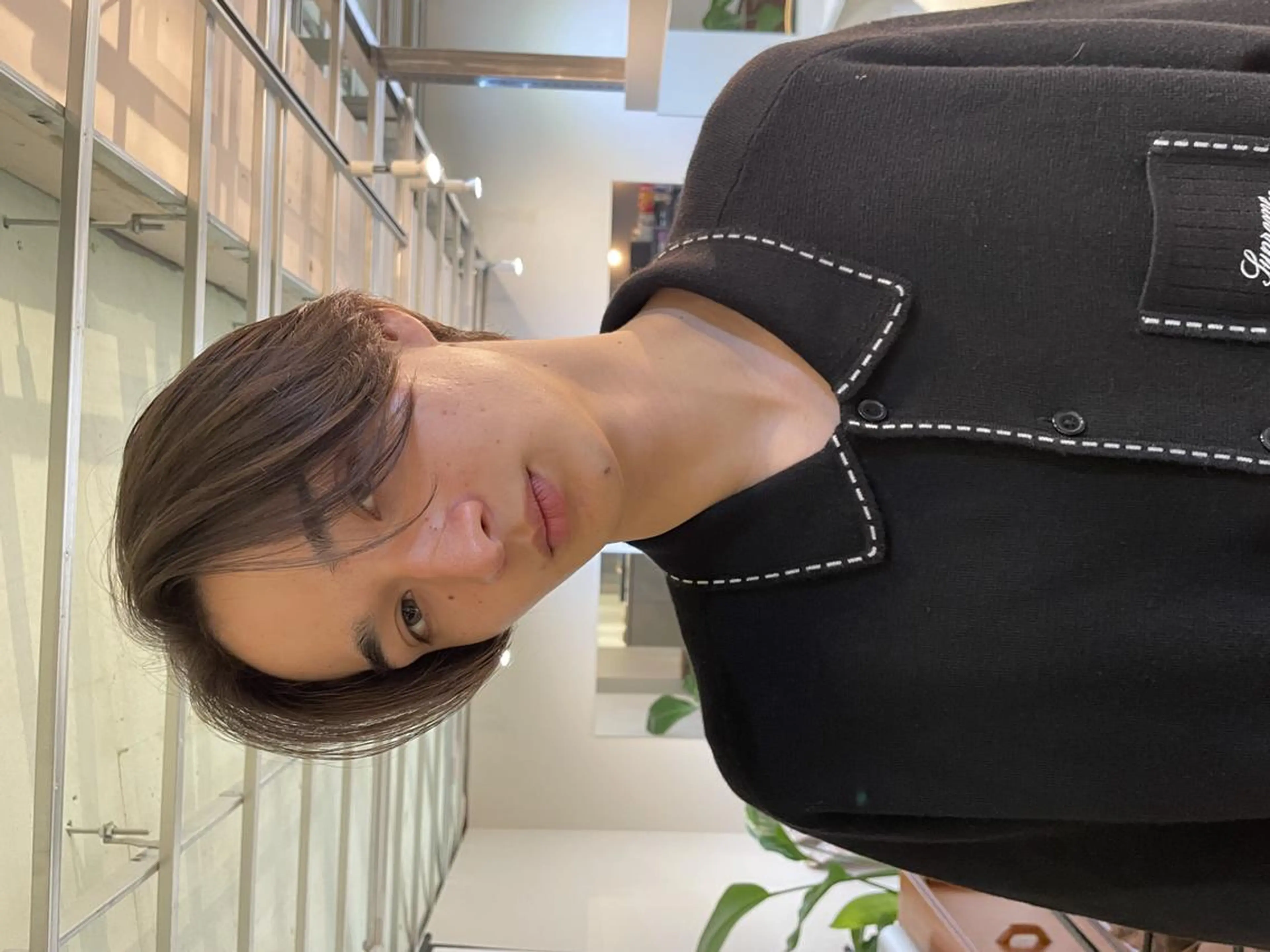 ショート カラー パーマ メンズ メンズブリーチ メンズハイライト メンズメッシュ ブリーチ ハイライトカラー カット パーマ CEINE loqのヘアスタイル