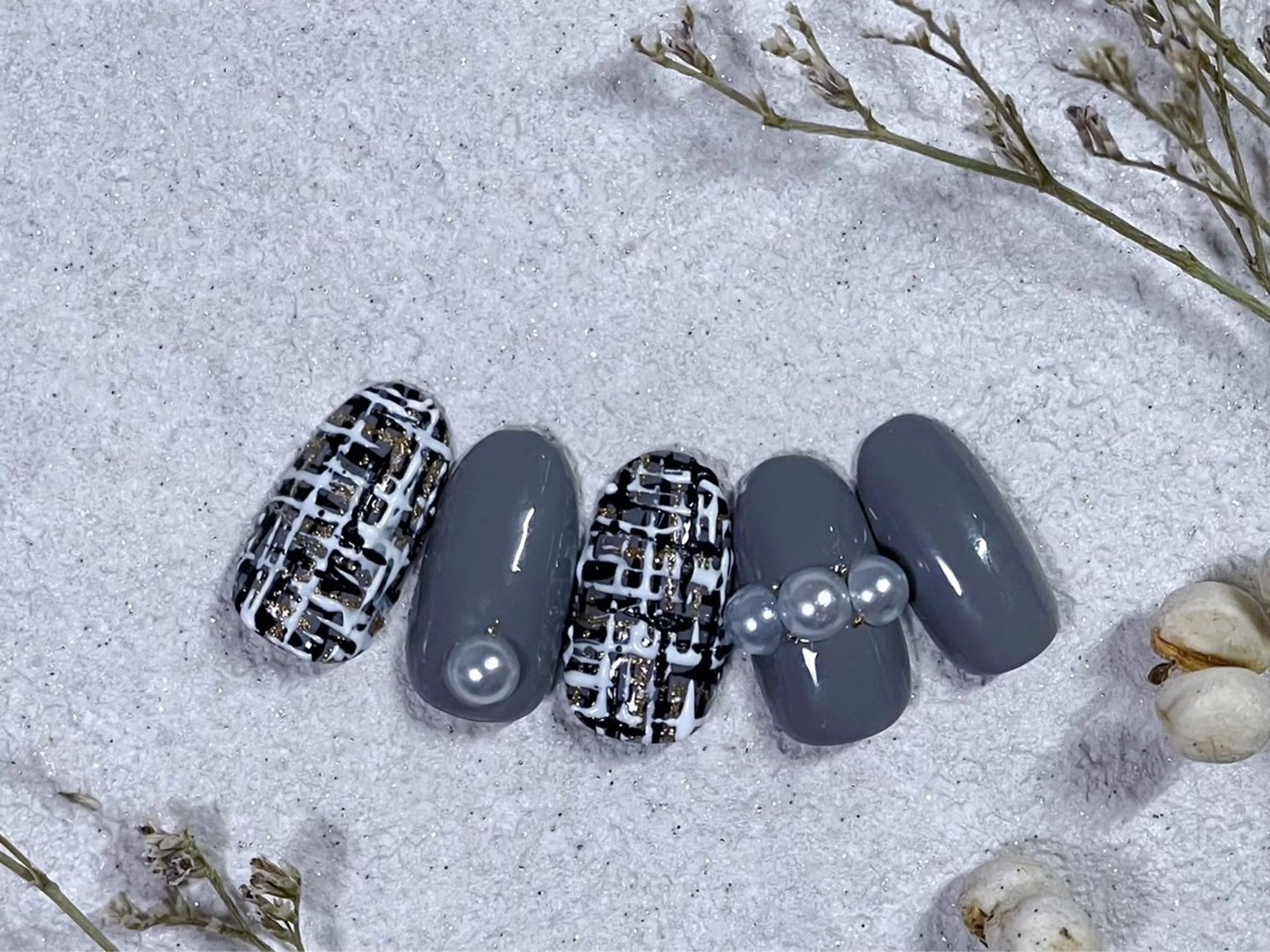 ネイル オーロラネイル フットネイル フレンチネイル ジェルネイル 韓国ネイル ハンドネイル kiki nail 二子玉川のネイルデザイン