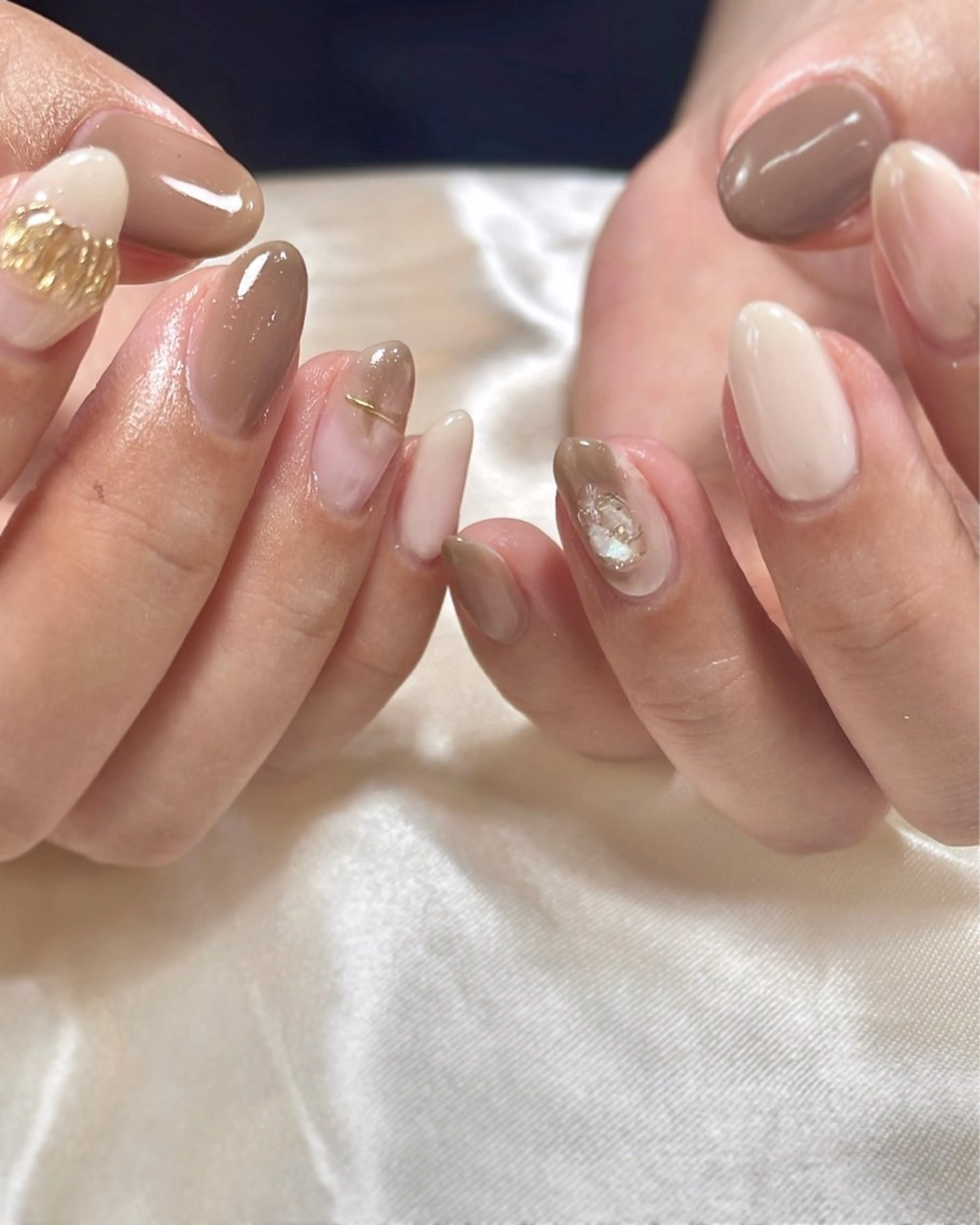 ネイル ブラウン Relum所属・Relum__. fukaのネイルデザイン