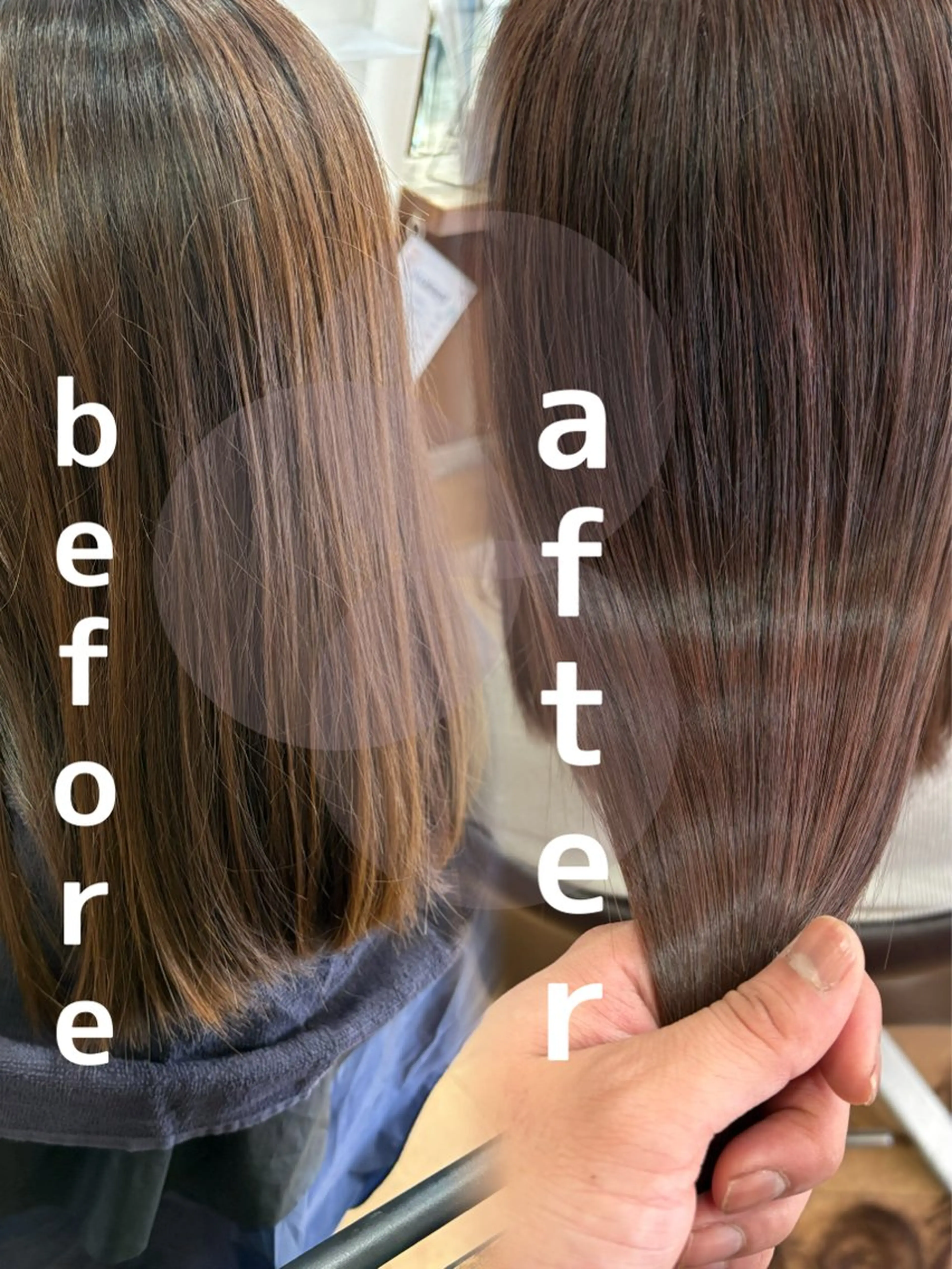 セミロング カラー カット ヘアカラー トリートメント 髪質改善TR特化 副店長 坂田一樹】のヘアスタイル