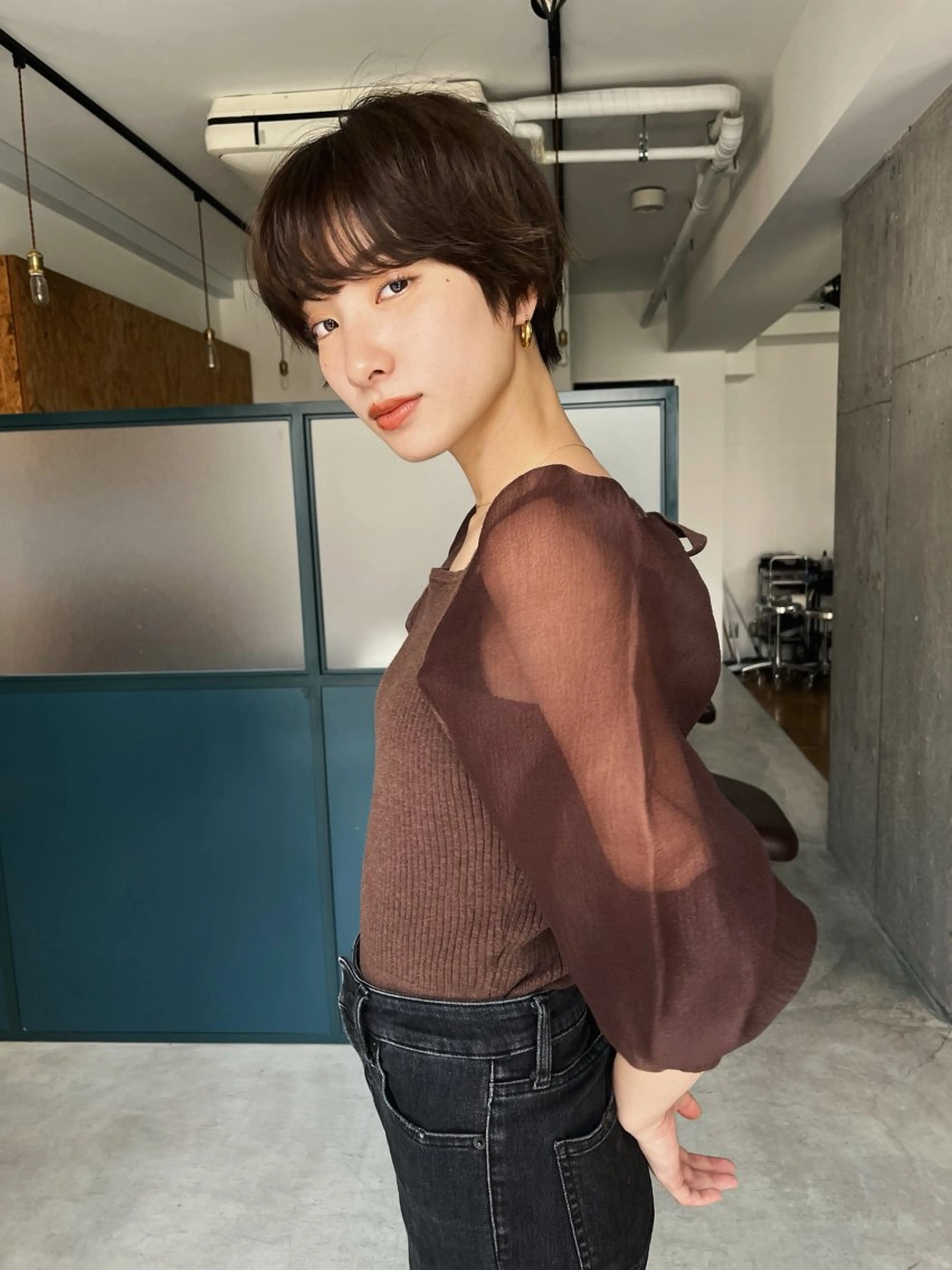 ショート カラー 暖色/パーマ 🌼クニトウメイのヘアスタイル