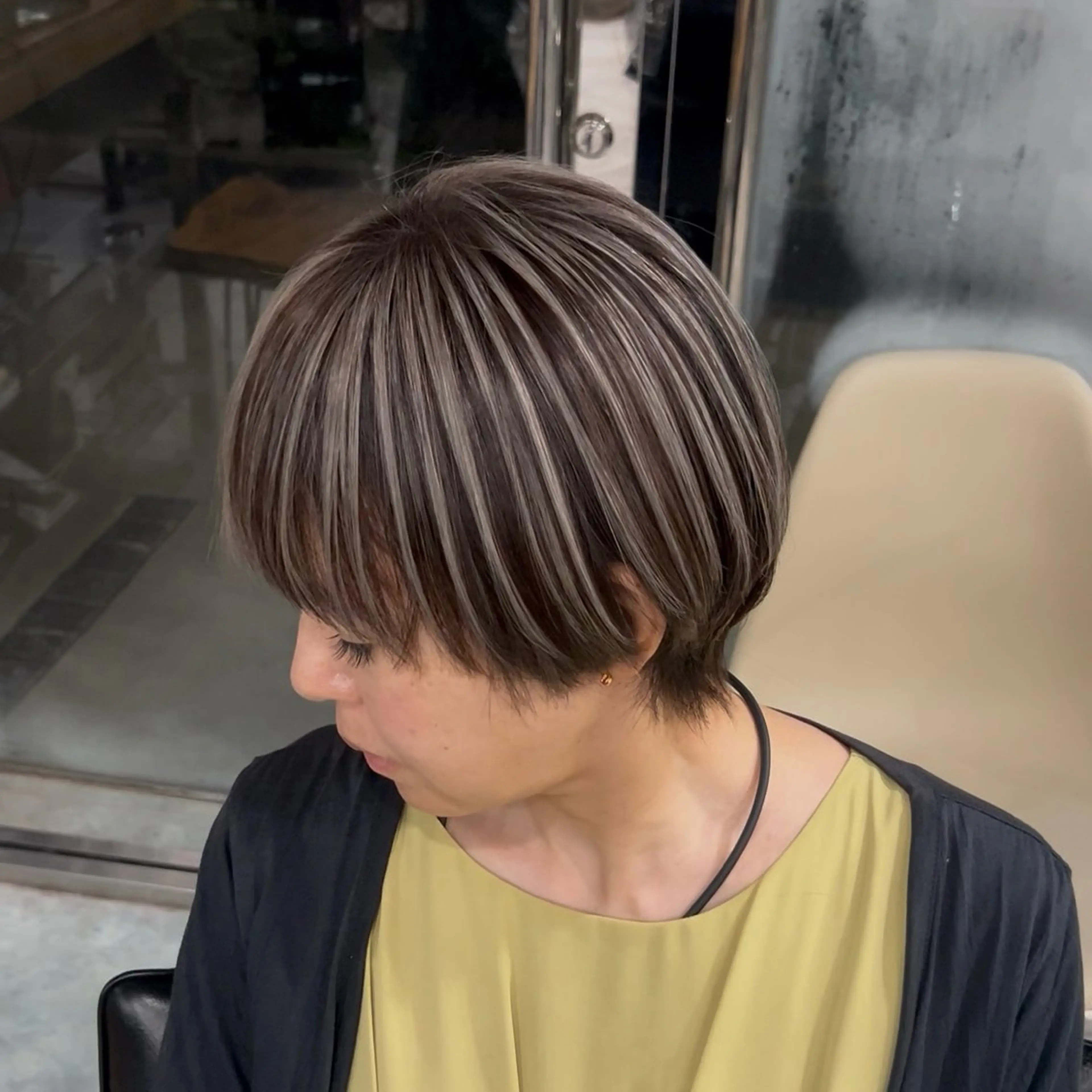 💛ボブ/ショートの方限定💛ハイライト[1ブリーチ]の写真