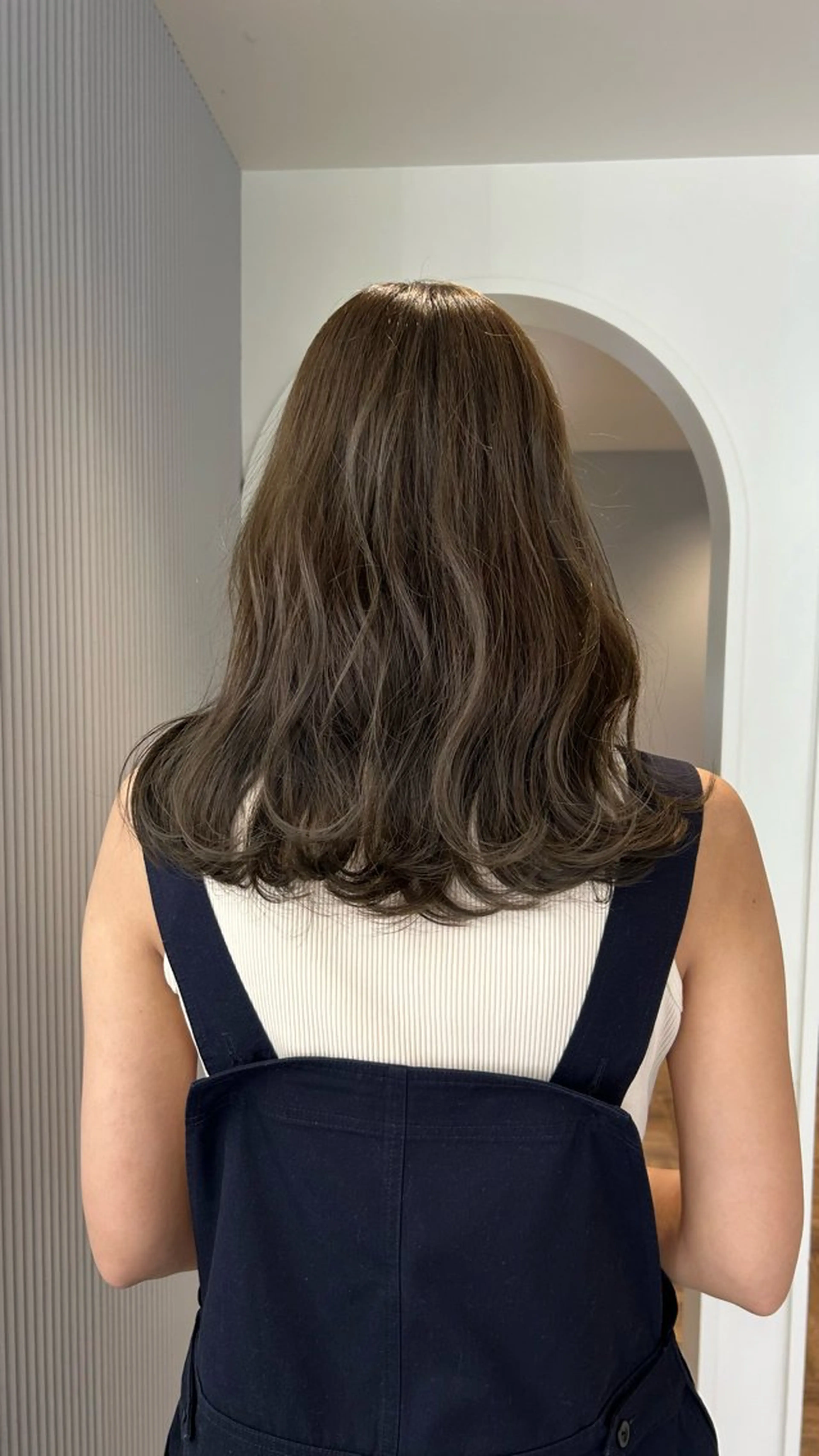 ミディアム カラー カット ヘアカラー トリートメント じゅわっと暖色カラー 🍊Moemiのヘアスタイル