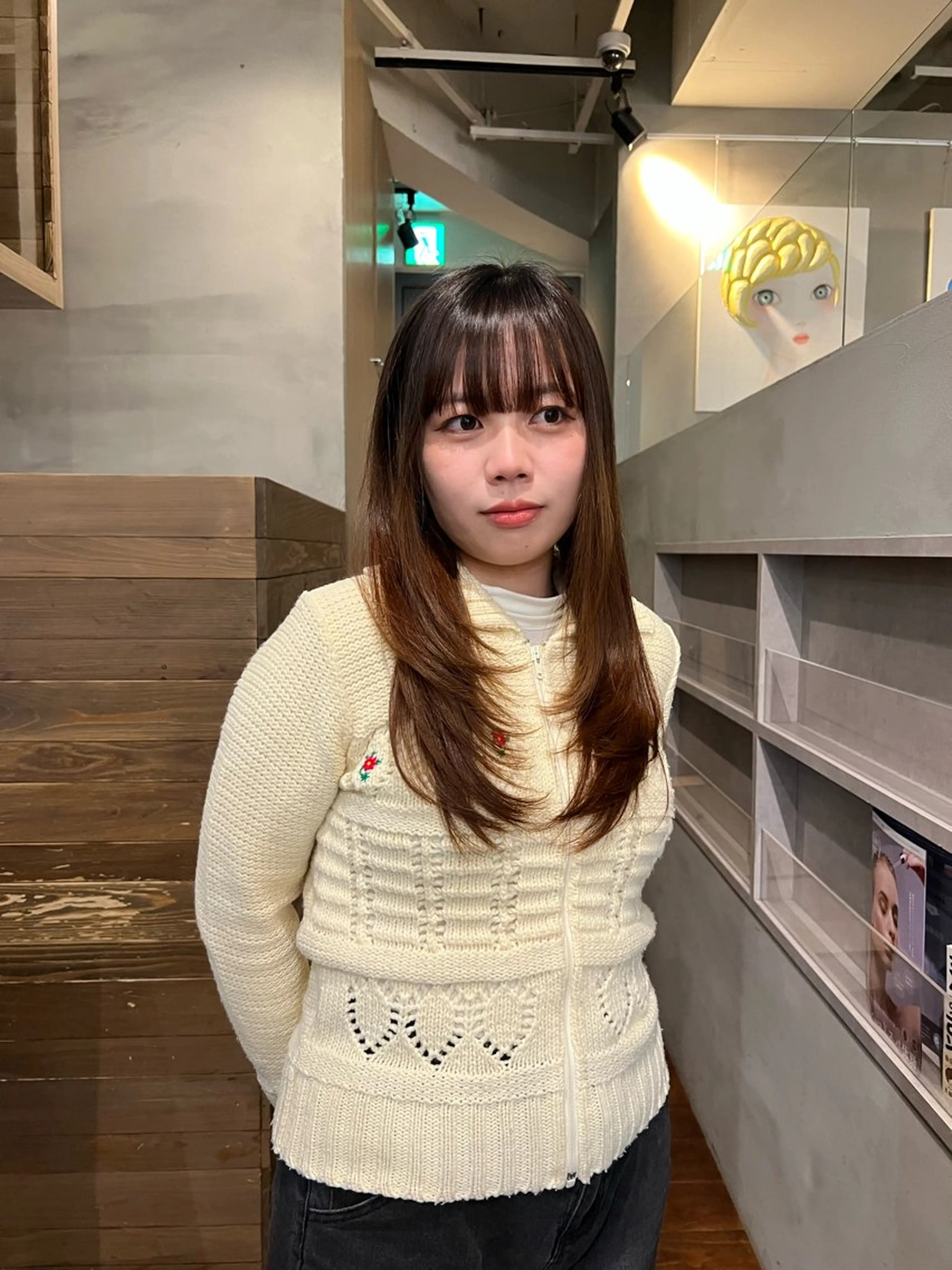 レイヤーカットの写真