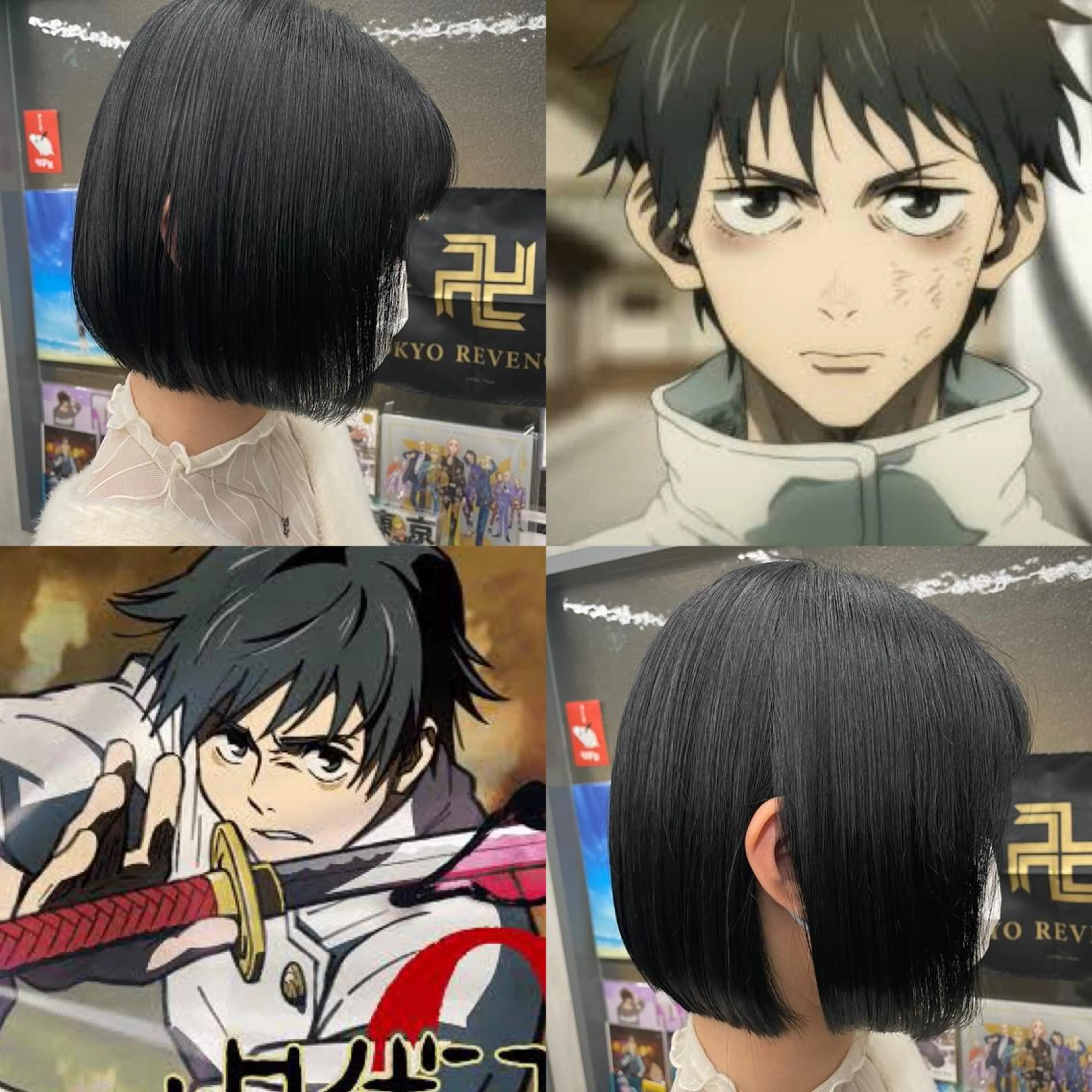 ショート カラー インナーカラー/推し ウルフ/アニメカラーのヘアスタイル