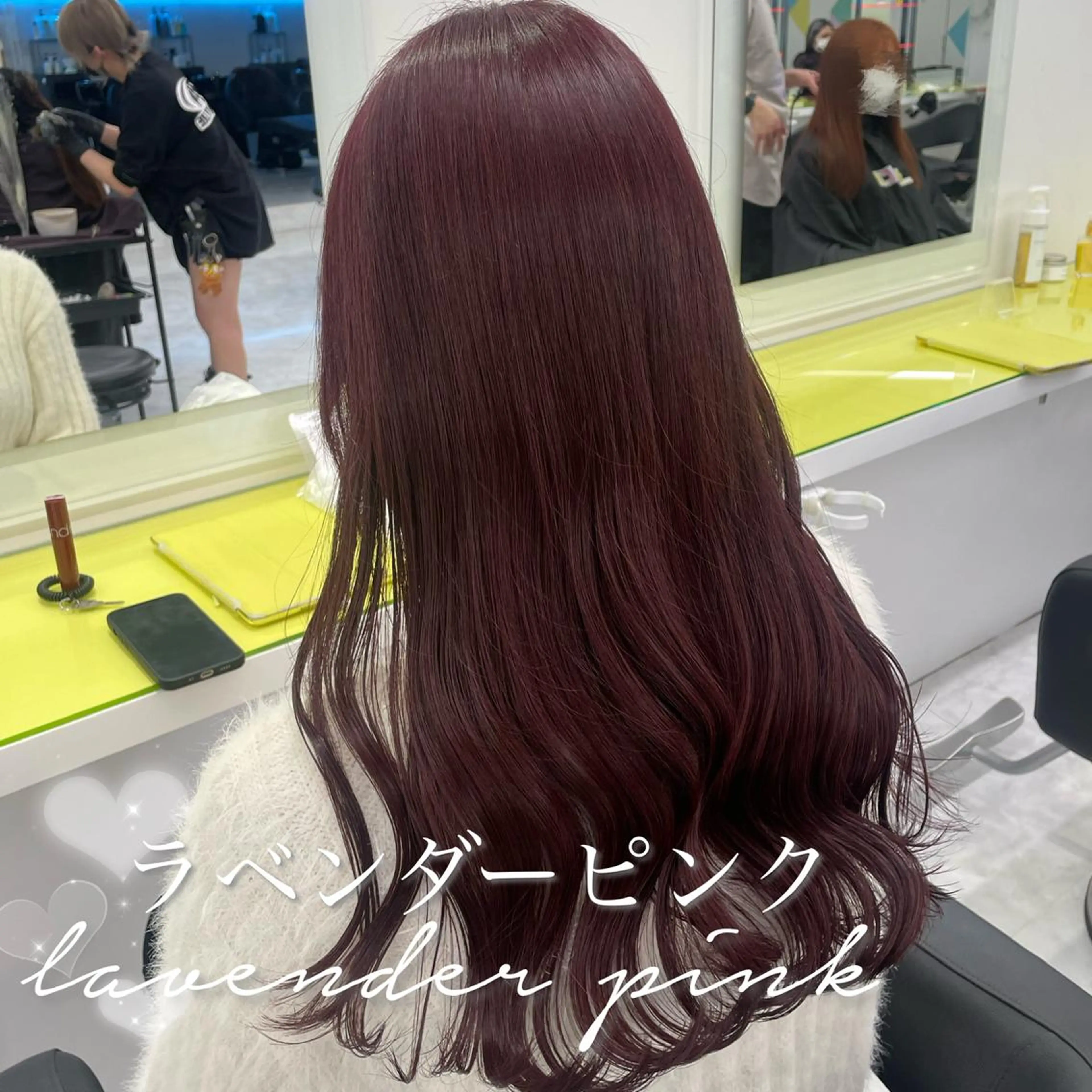 ロング カラー ガーリー♡女の子っぽ ヘア♡ピンクカラー♡のヘアスタイル