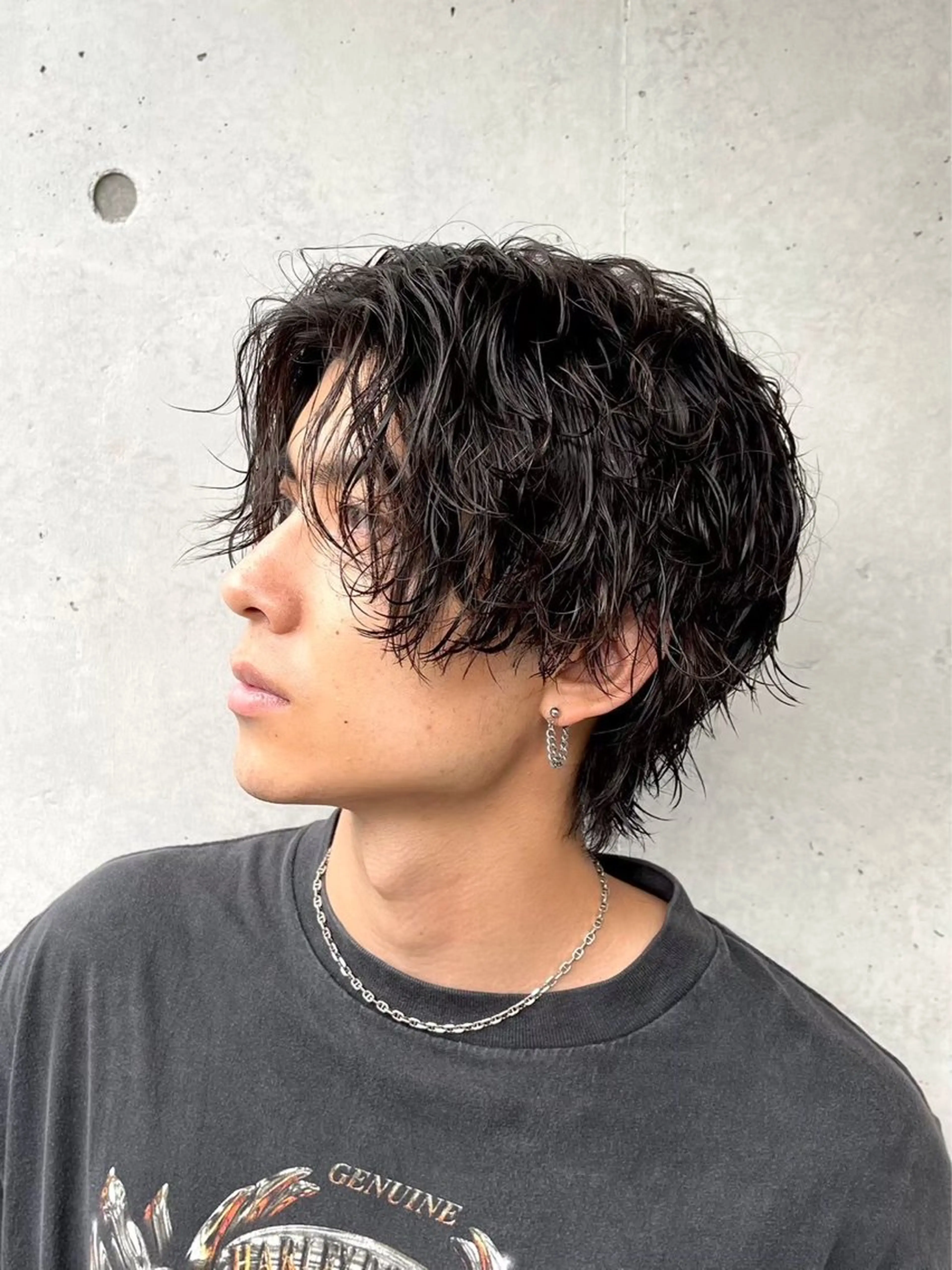 ショート メンズ マッシュ 曲がる縮毛矯正 メンズ特化/鈴木美璃のヘアスタイル