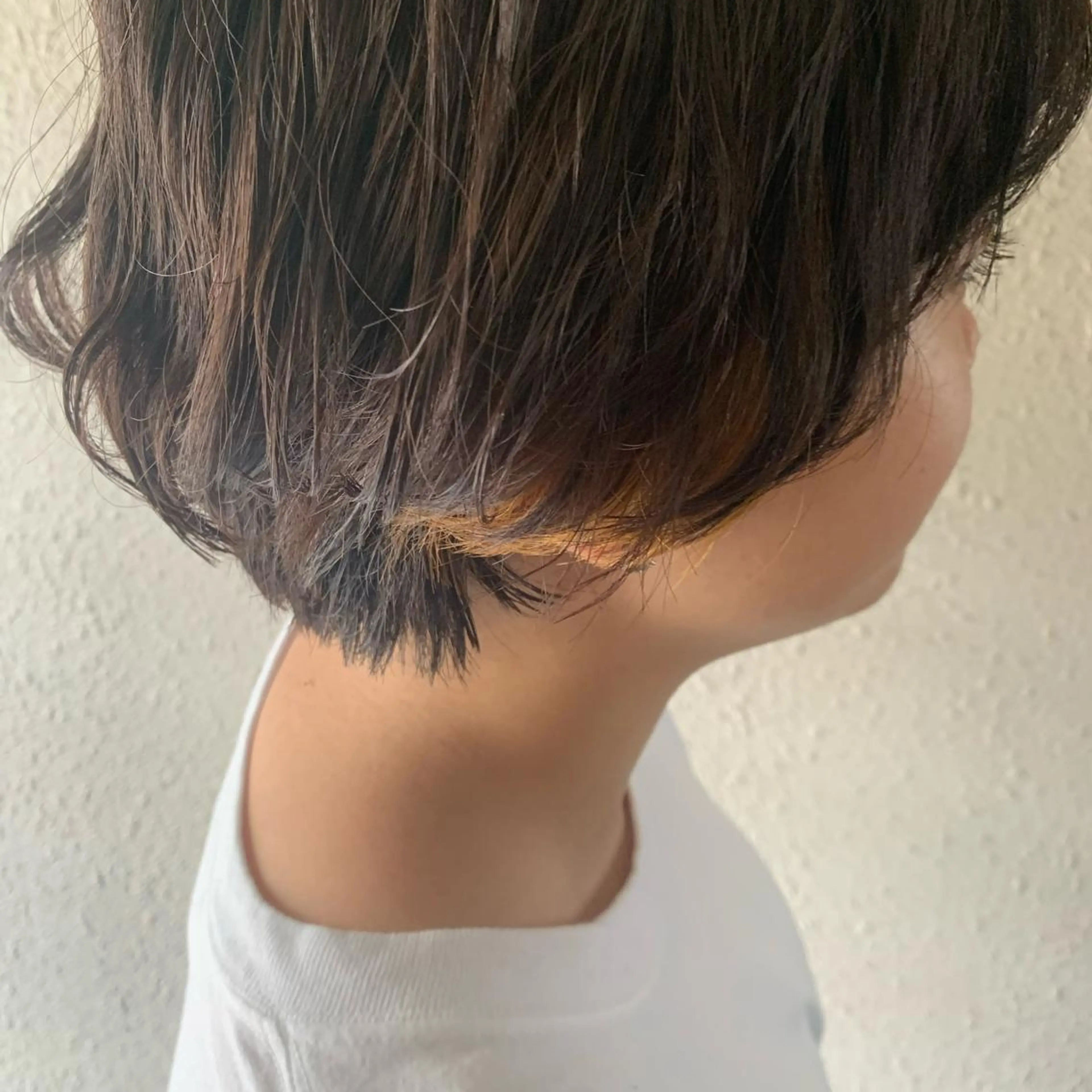 ショート カラー イエローカラー chouette/ 根本優希のヘアスタイル