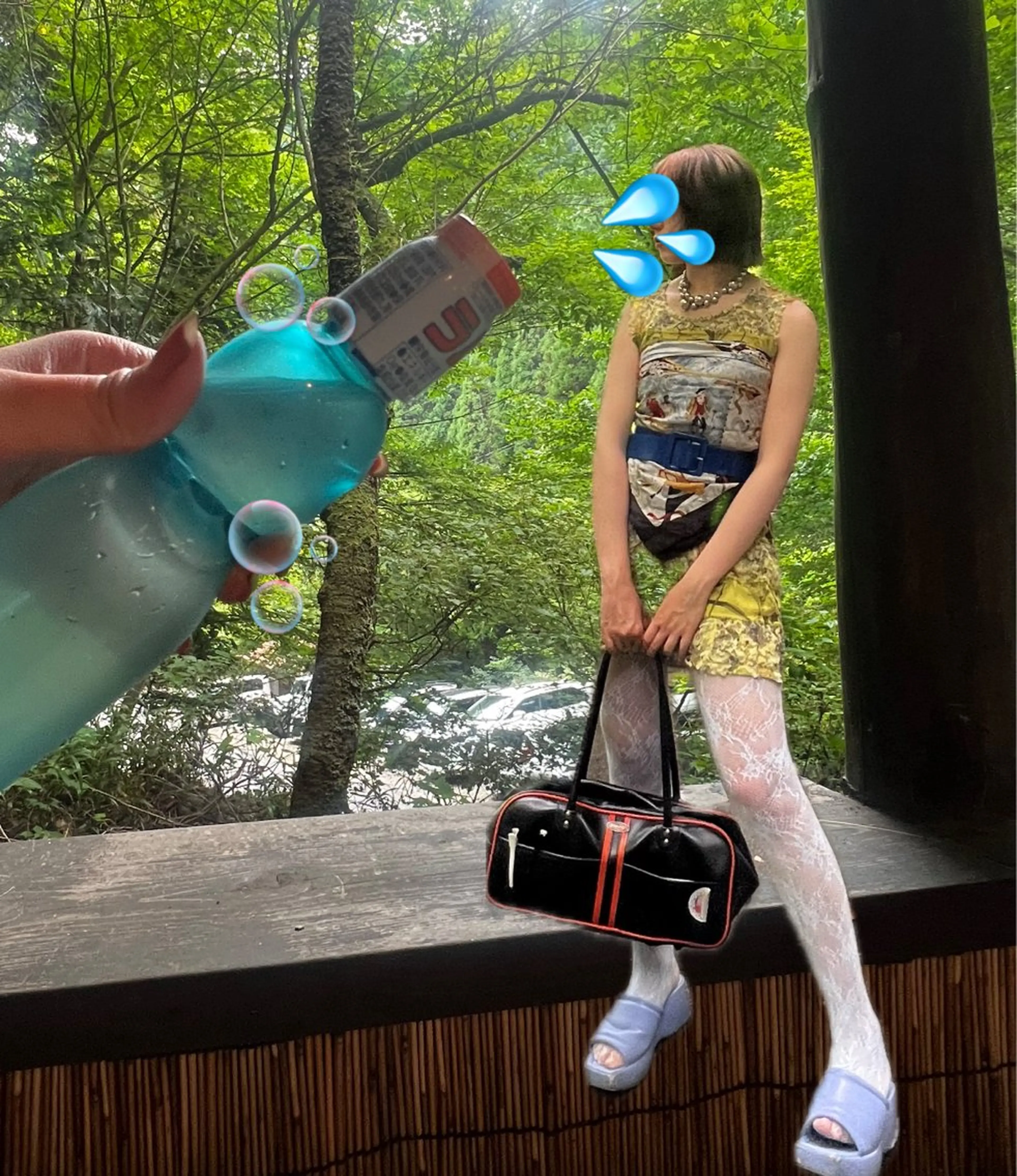 ミディアム カラー カット ヘアカラー 岡山ハイトーン・ ルーツカラー/こもものヘアスタイル