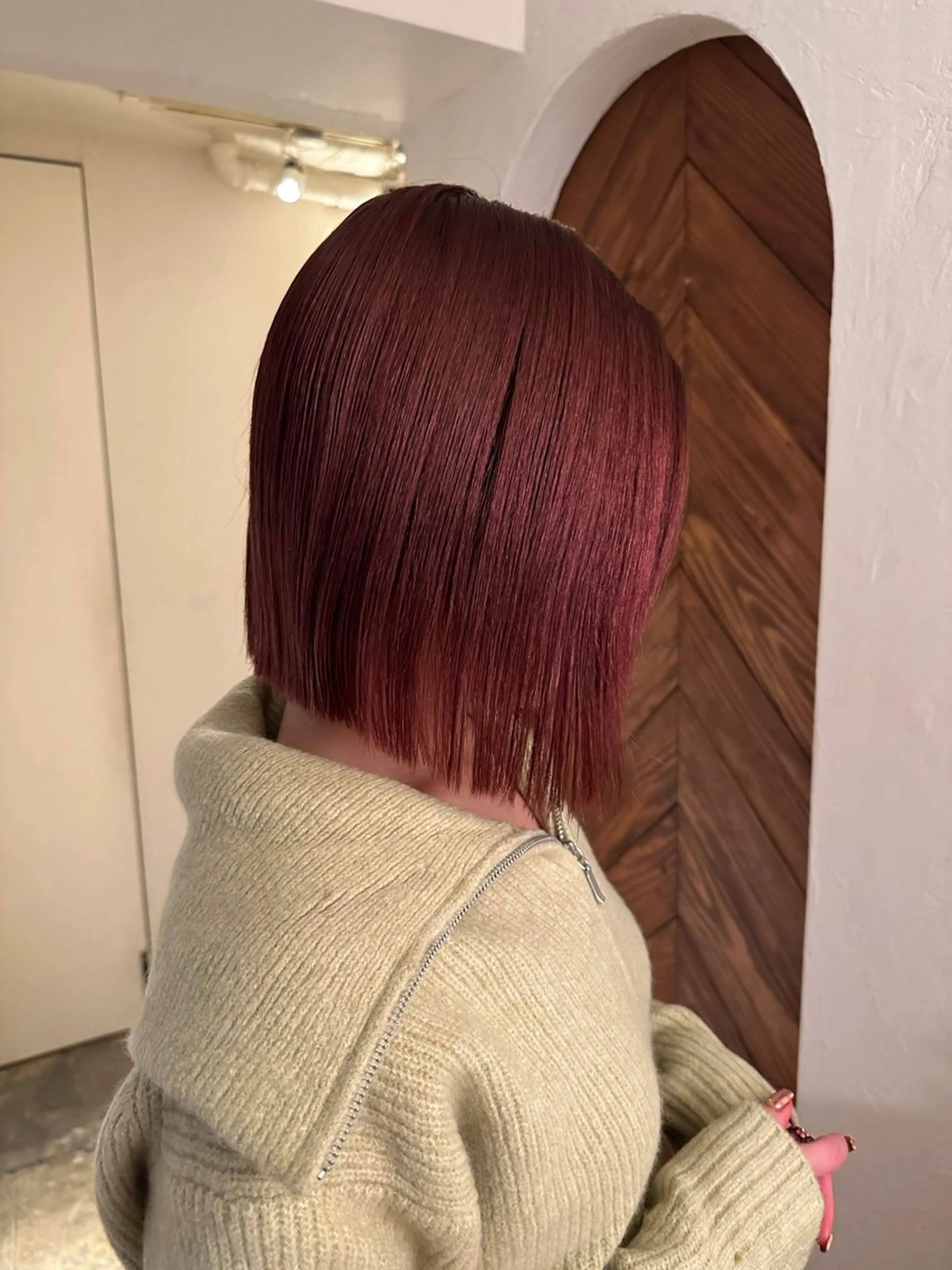 ショート カラー 加藤好/カットモデル /暖色カラー🍒🧡のヘアスタイル