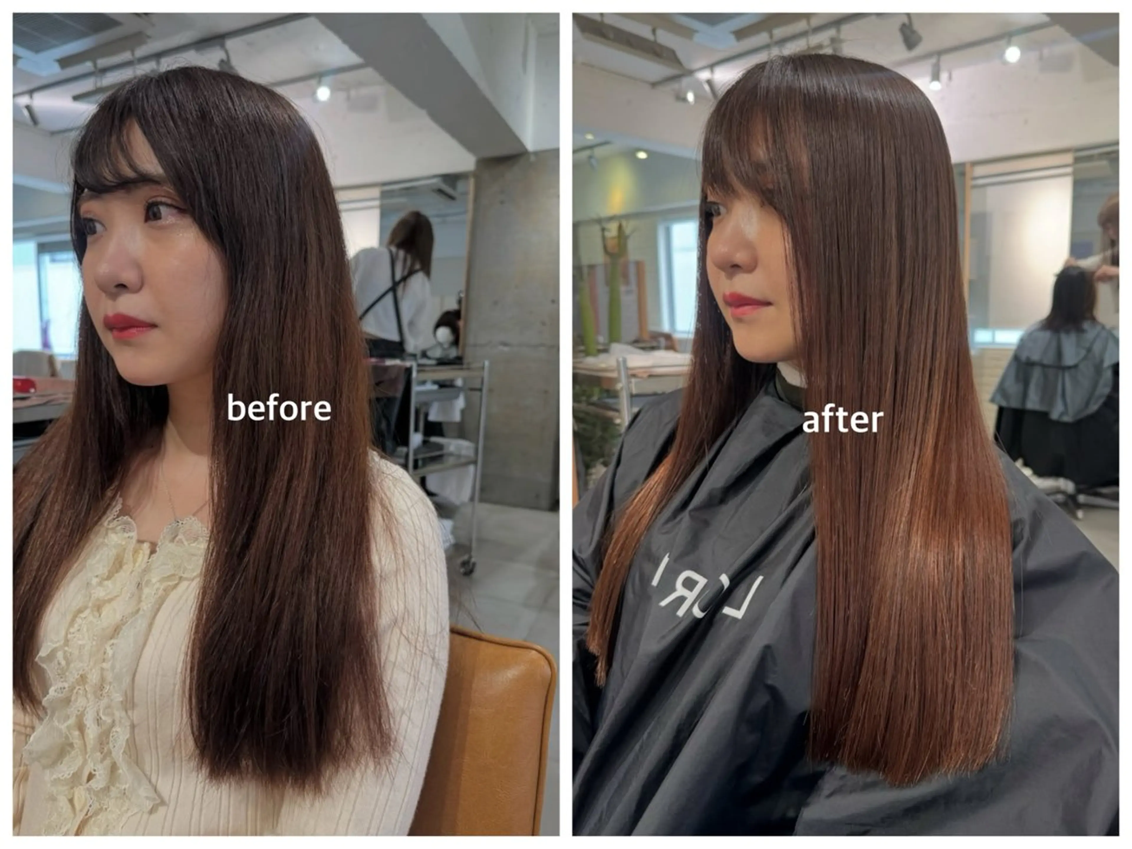 ロング パーマ カット ヘアカラー レイヤーカット/暖色 カラー/mao🎀のヘアスタイル