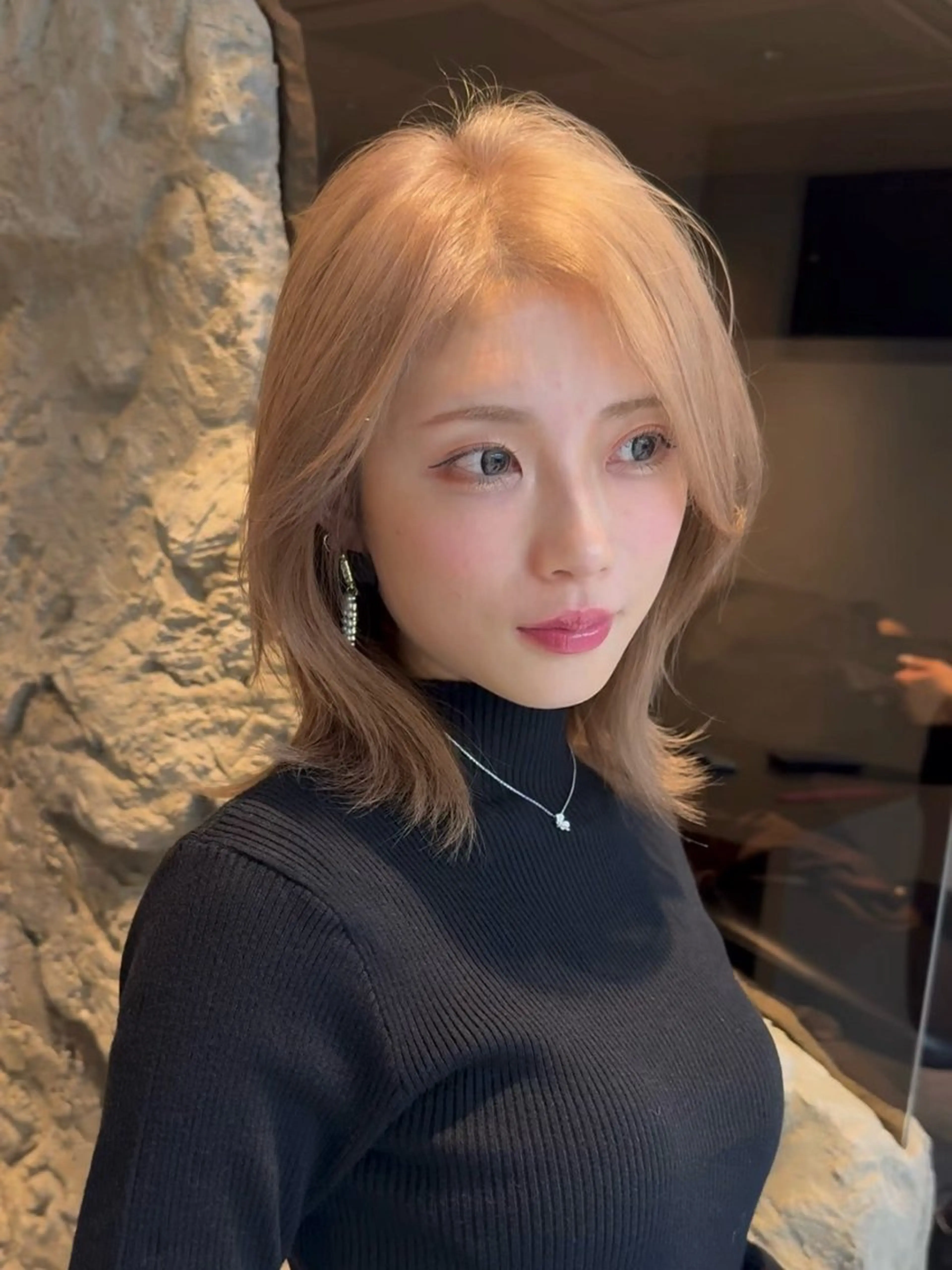 ミディアム カラー ヘアカラー トリートメント Aster 店長 れおん✂️のヘアスタイル