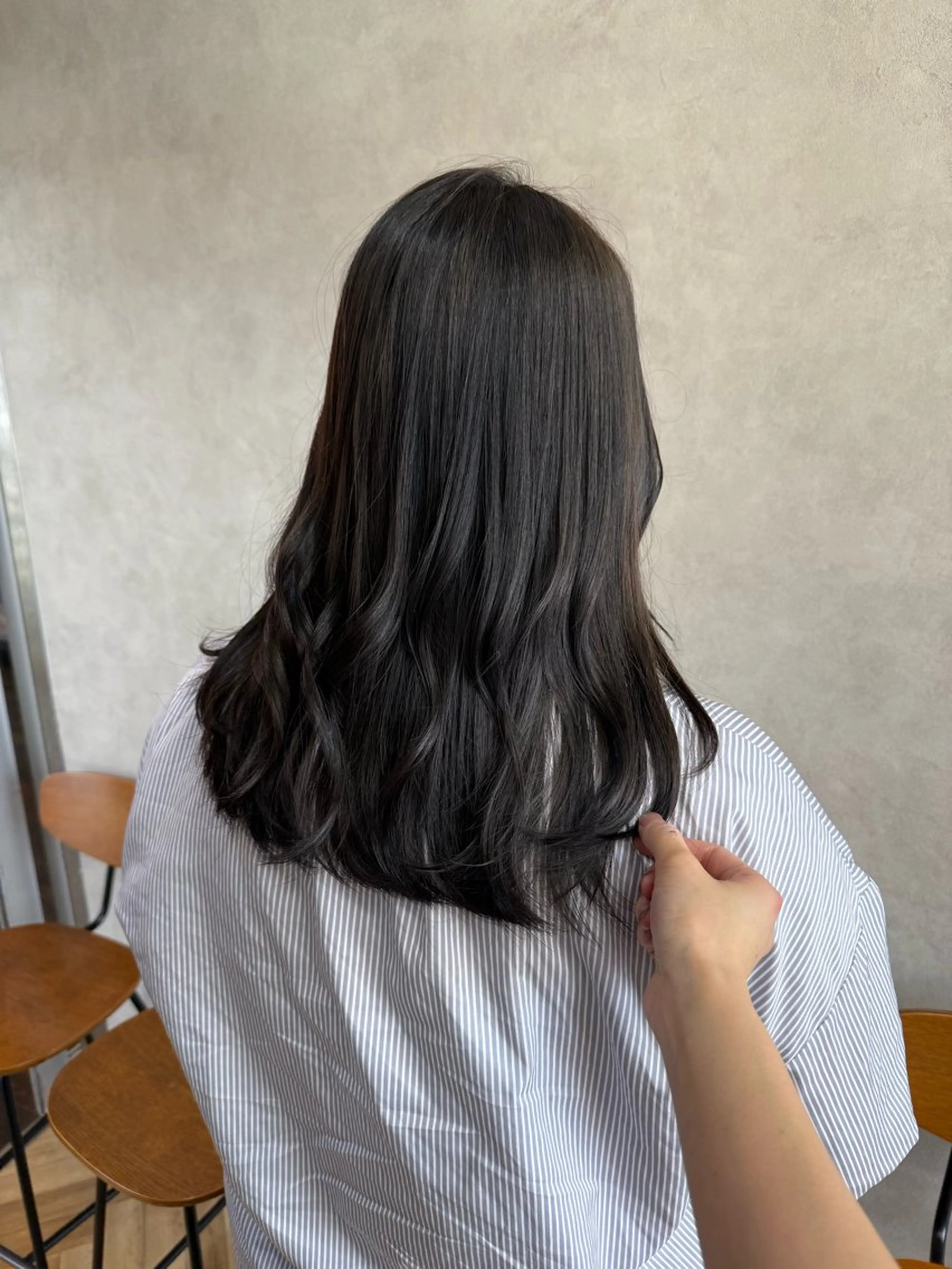 セミロング カラー カット ヘアカラー 伶風/ボブ/ ヘーゼルベージュのヘアスタイル