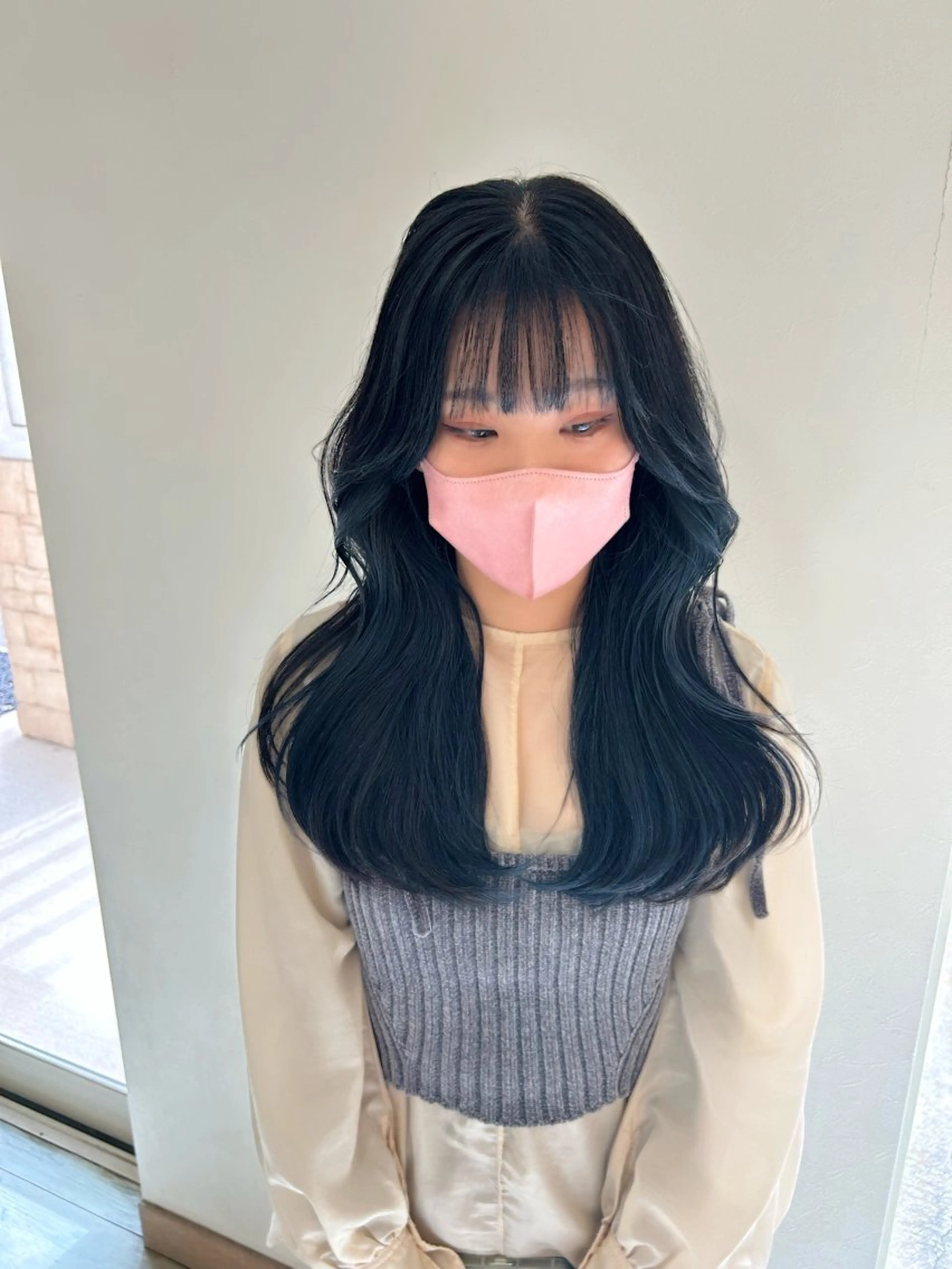 セミロング 韓国🇰🇷ボブ✂︎ レイヤー✂︎三吉明人のヘアスタイル