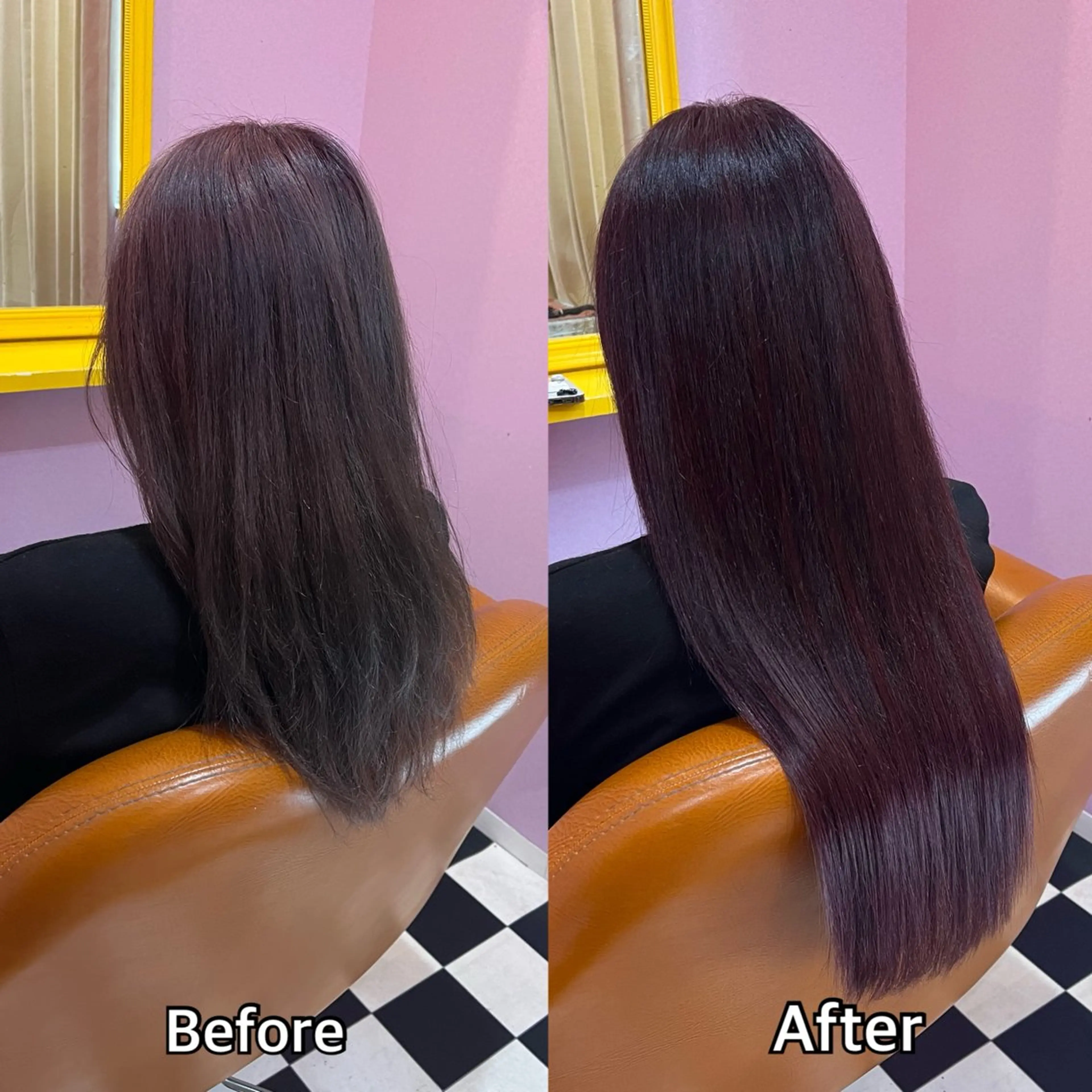 ロング シール+ちび編み込み エクステ梅田🐨のヘアスタイル