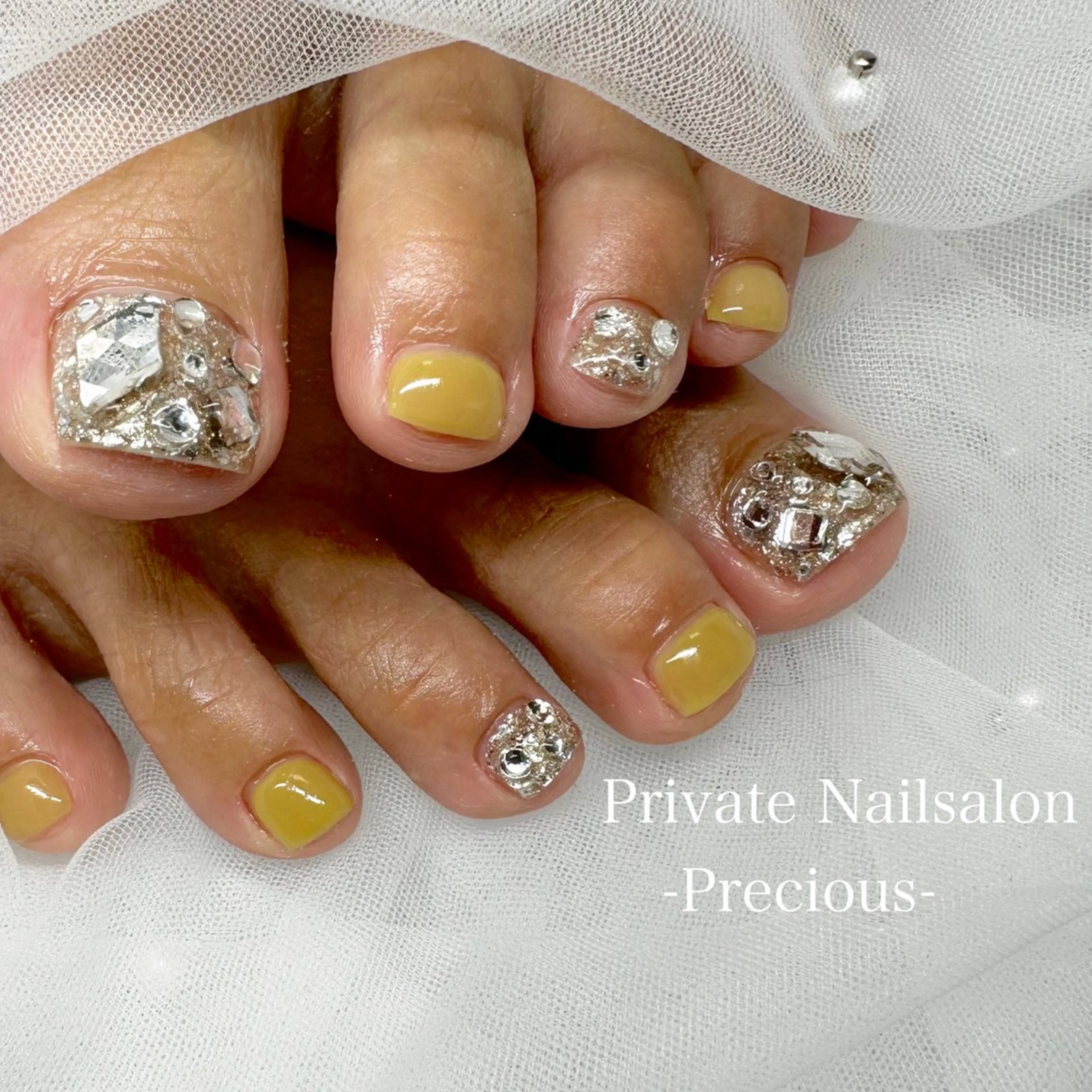 ネイル フットネイル Precious *･゜のネイルデザイン