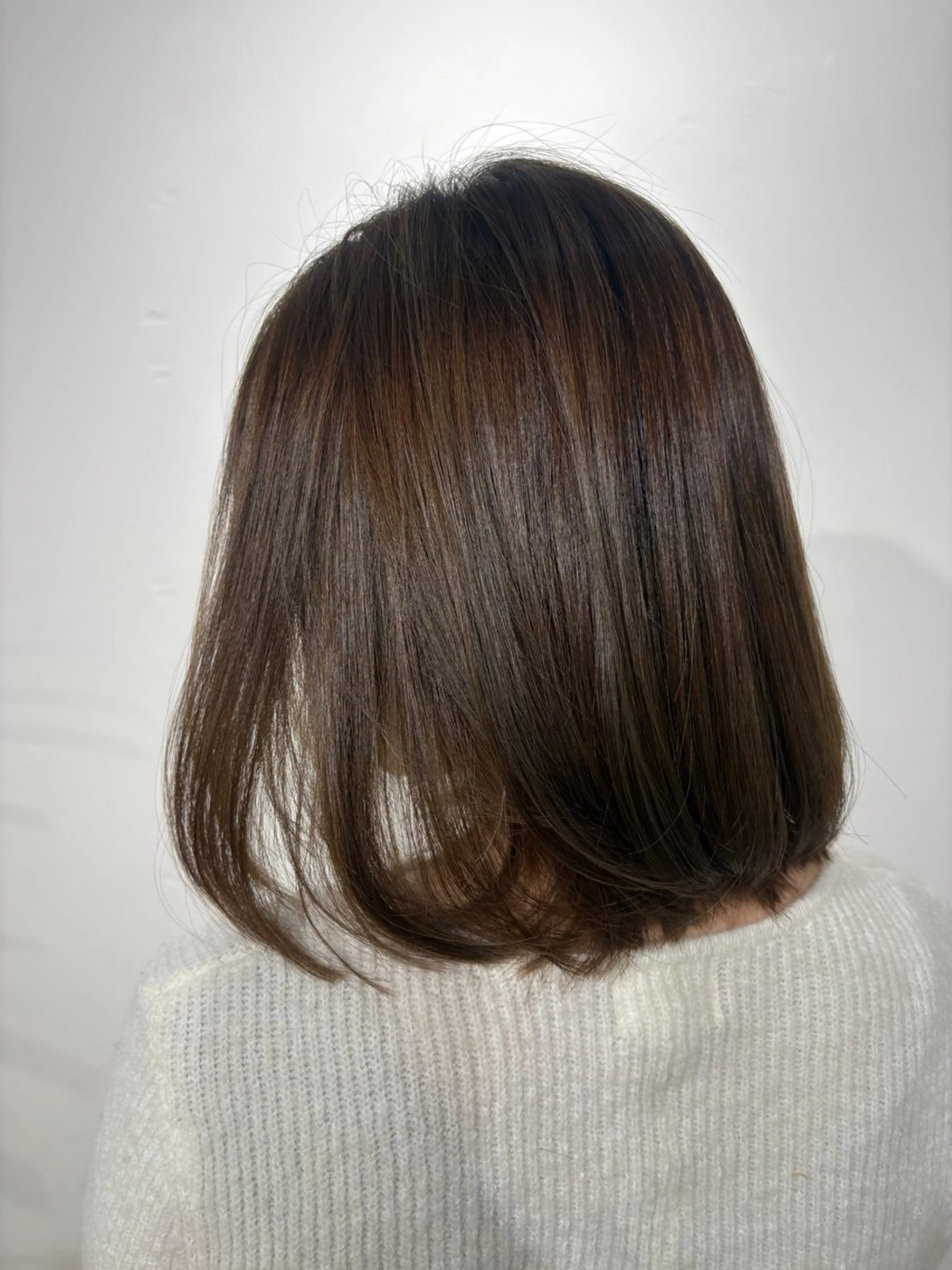 ミディアム カラー パーマ ハイライトカラー ハイライト hair studio Zen【ヘアー　スタジオ　ゼン】所属・京都駅/透明感カラー 🖤sakiのヘアスタイル