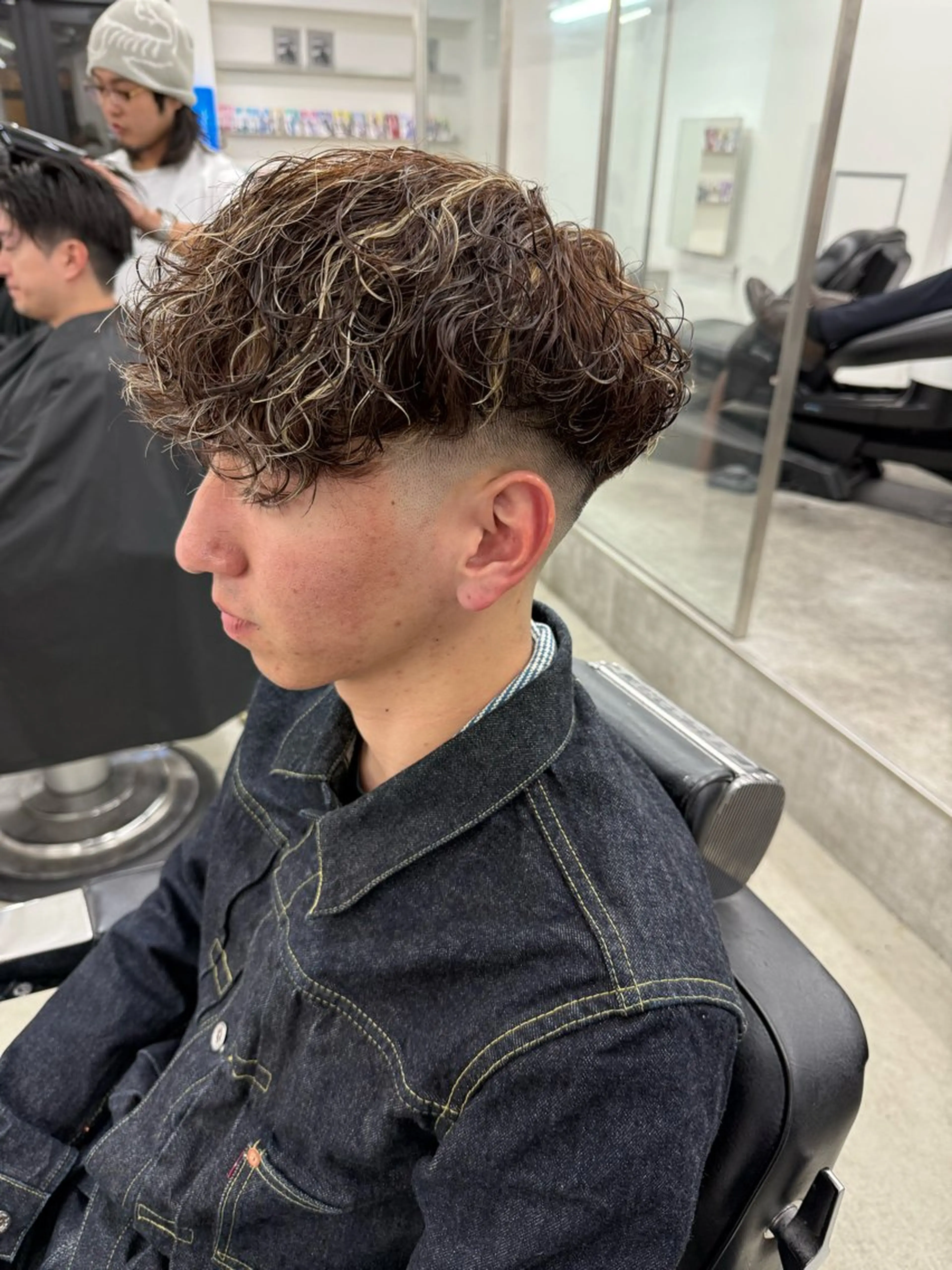 ショート パーマ メンズ カット ヘアカラー パーマ 亀井隆汰/メンズ専門 パーマ特化美容師のヘアスタイル