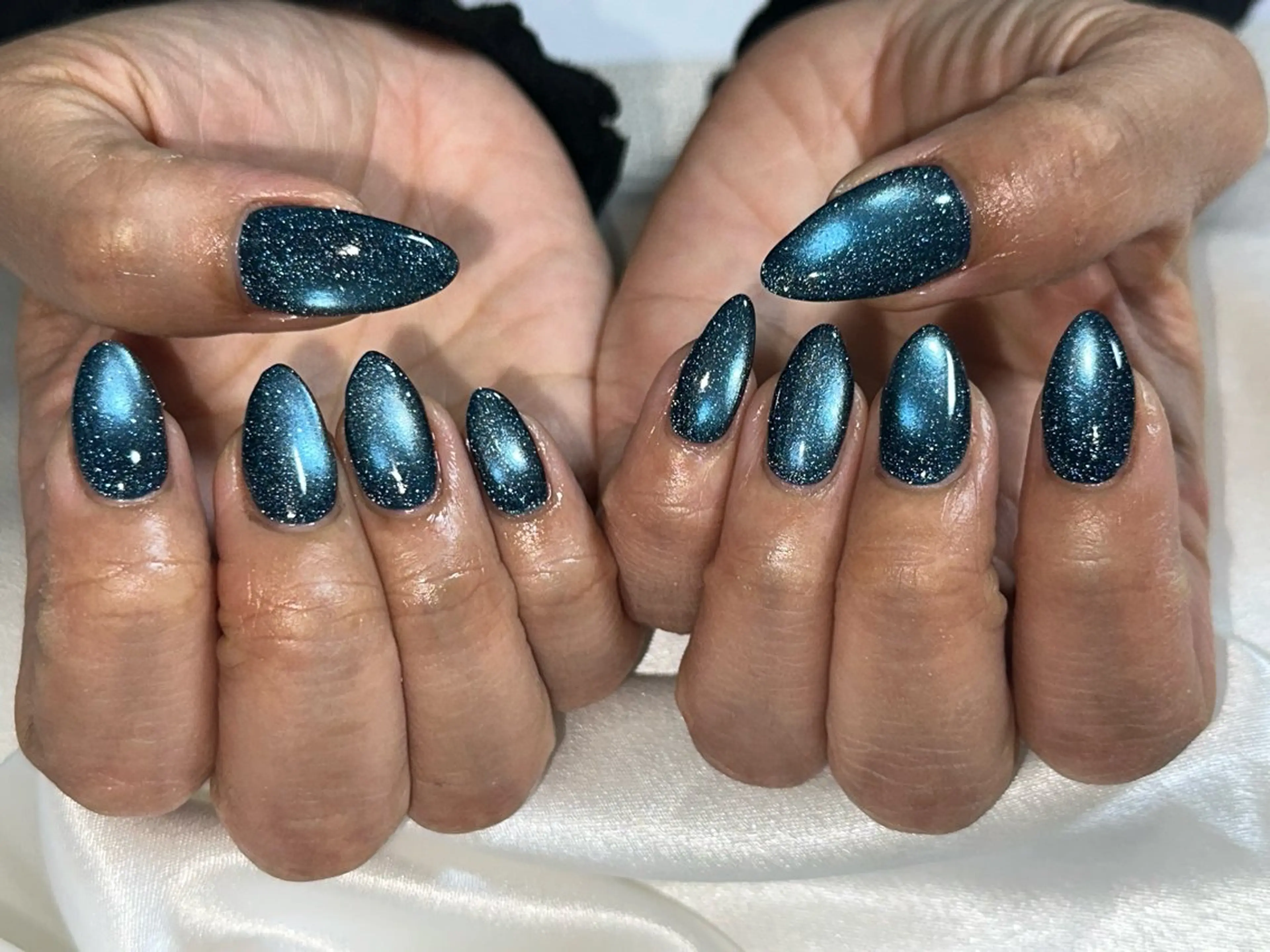 ネイル オーロラネイル 桜ネイル フラワーネイル フットネイル フレンチネイル ハンドネイル kiki nail たまプラーザのネイルデザイン