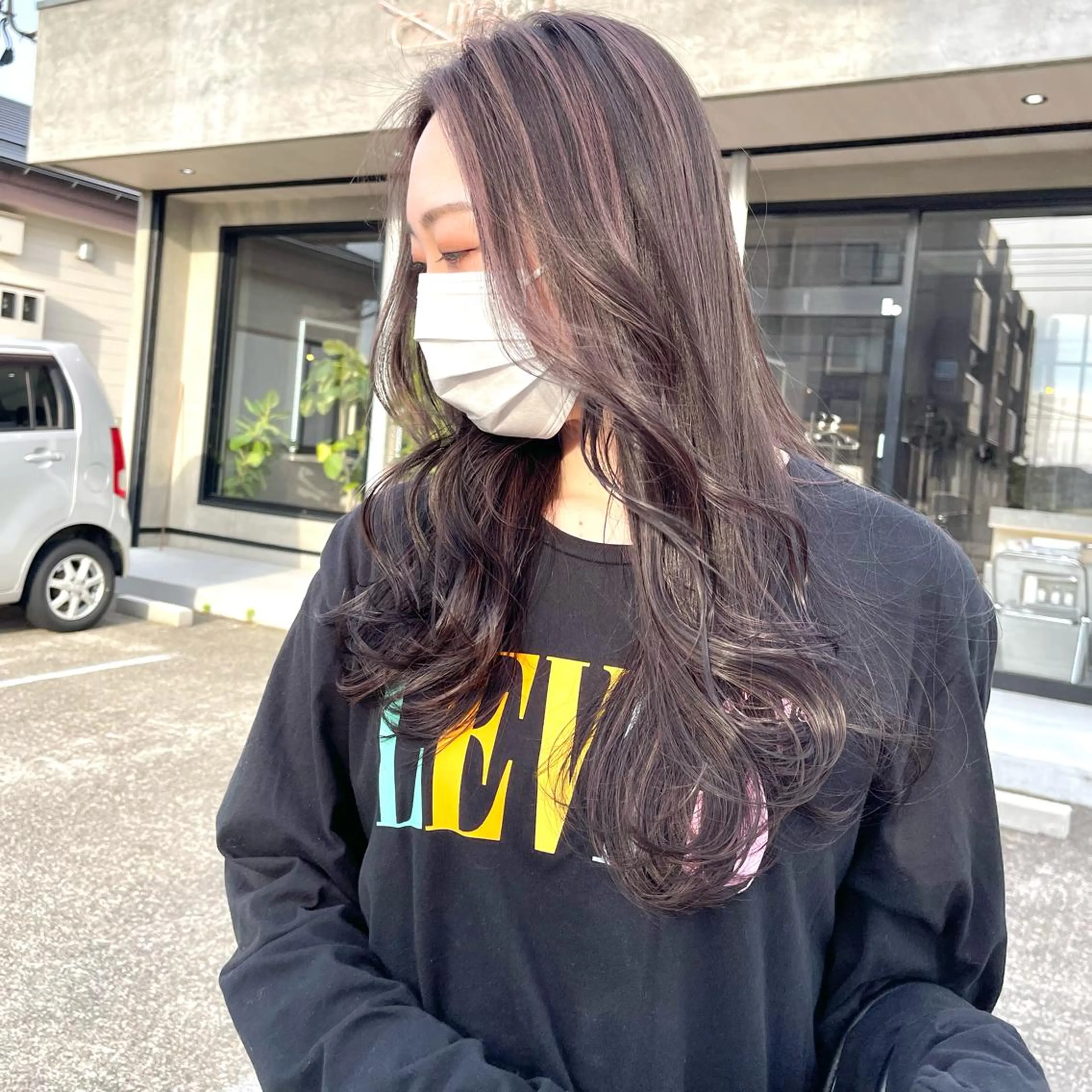 セミロング カラー ヘアカラー トリートメント mood tatemachiのヘアスタイル